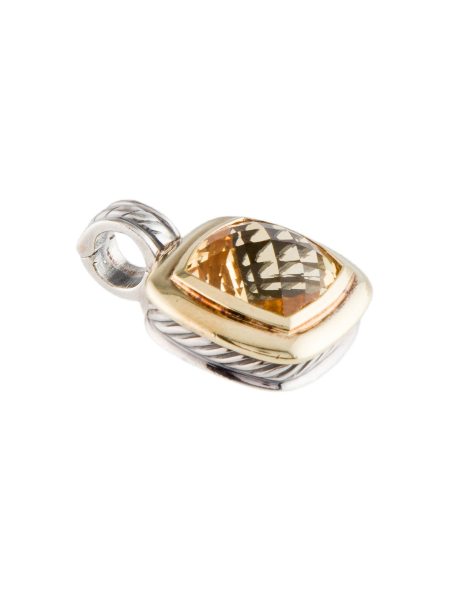 David Yurman Albion Citrine Enhancer Pendant