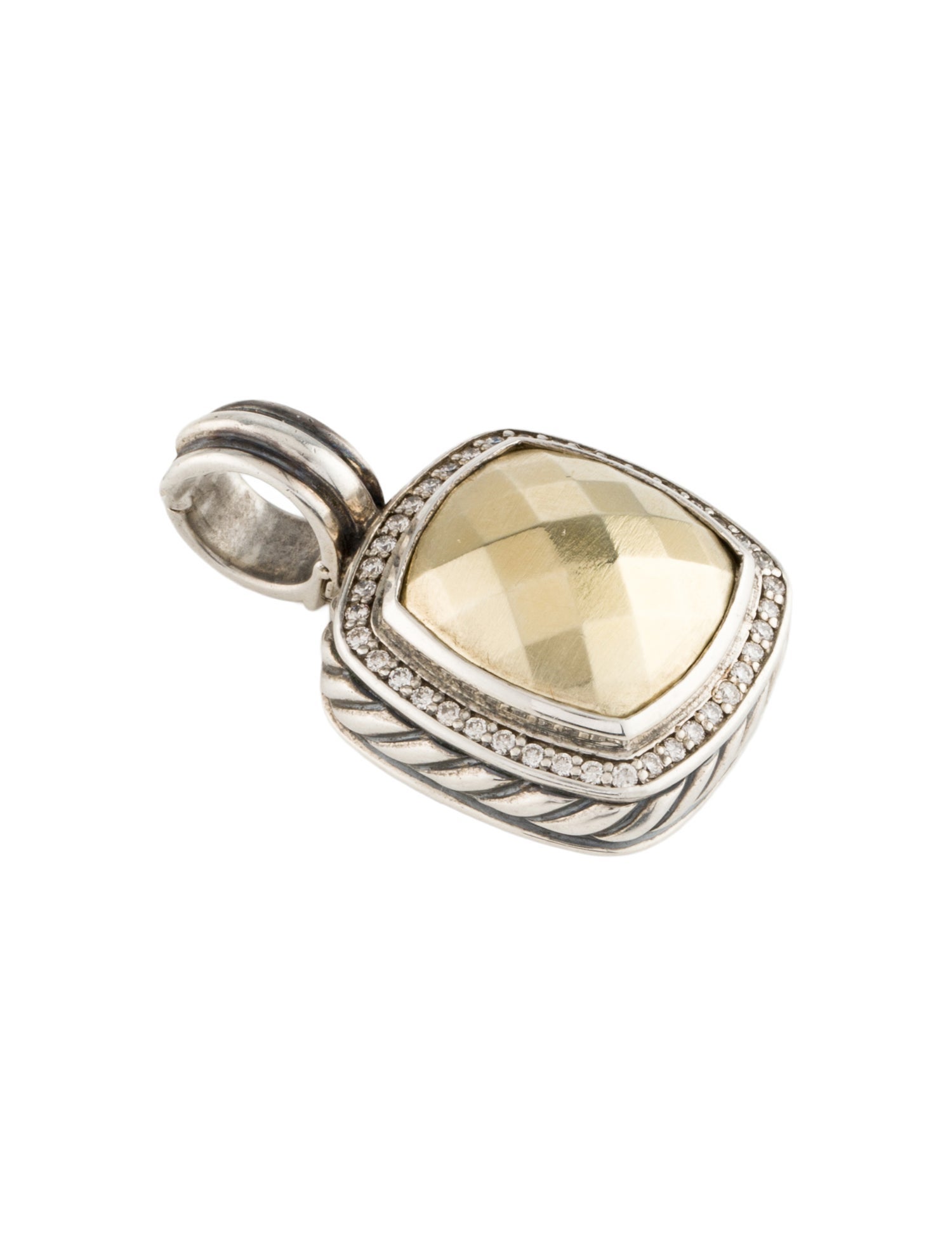 David Yurman Diamond Albion Enhancer Pendant