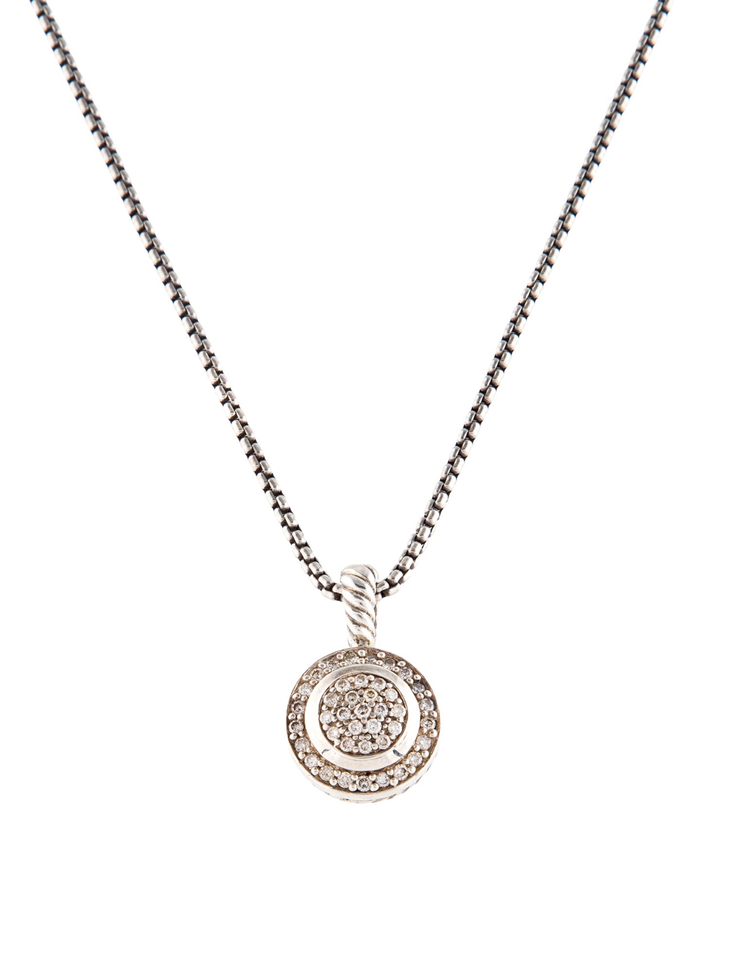 David Yurman Diamond Petite Cerise Pendant Necklace