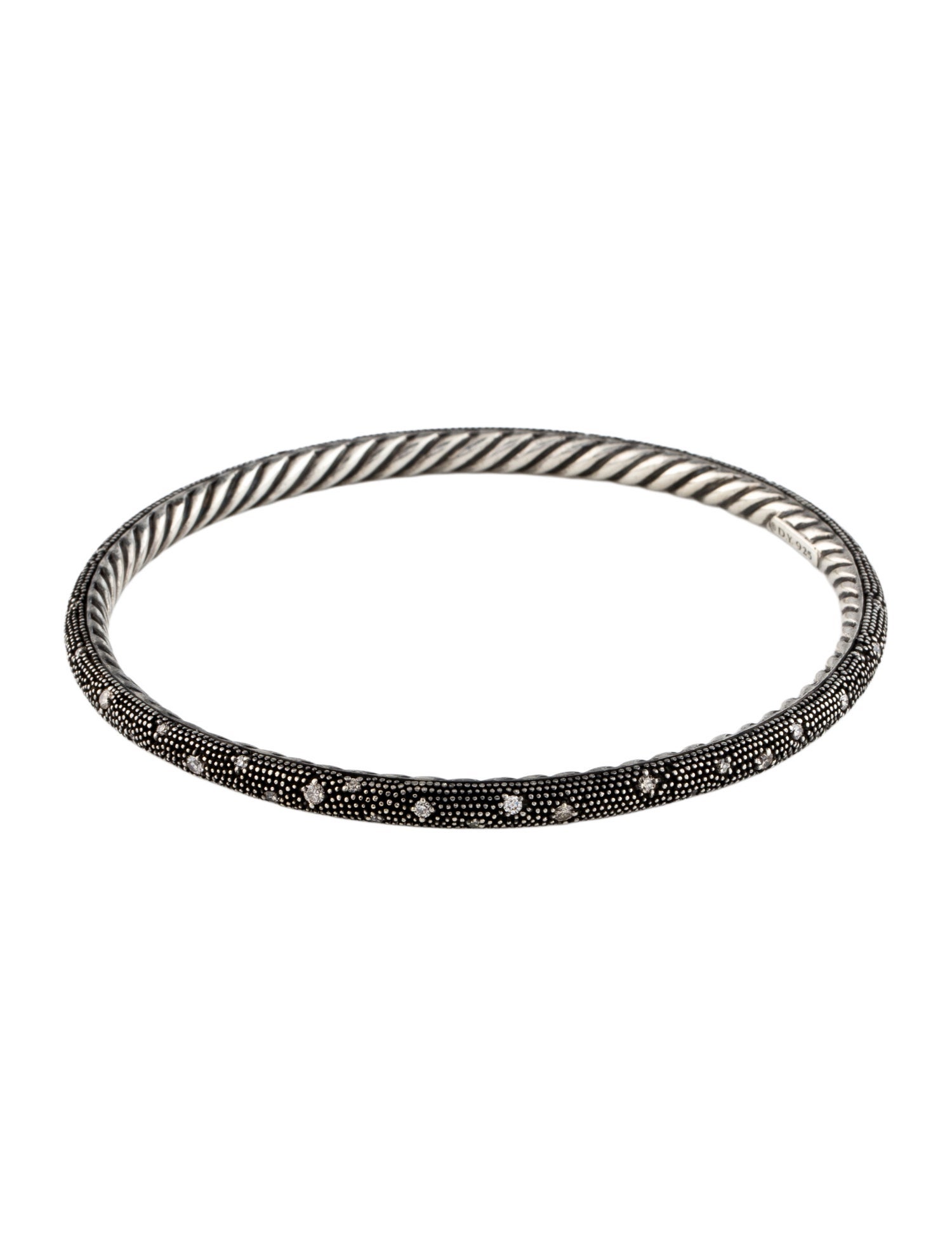 David Yurman Diamond Midnight Melange Bangle