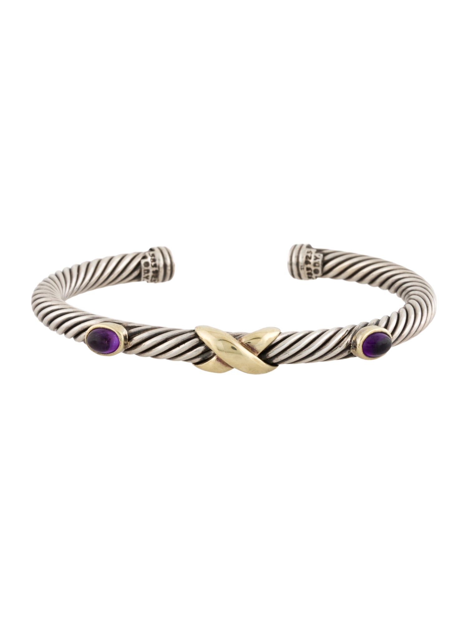 David Yurman Amethyst X Bracelet