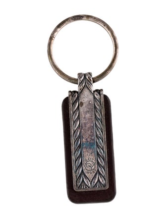 David Yurman Leather Engraved Keychain