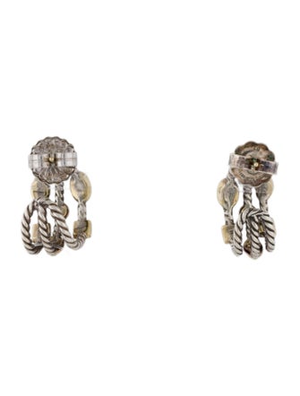David Yurman Multistone Hoop Earrings