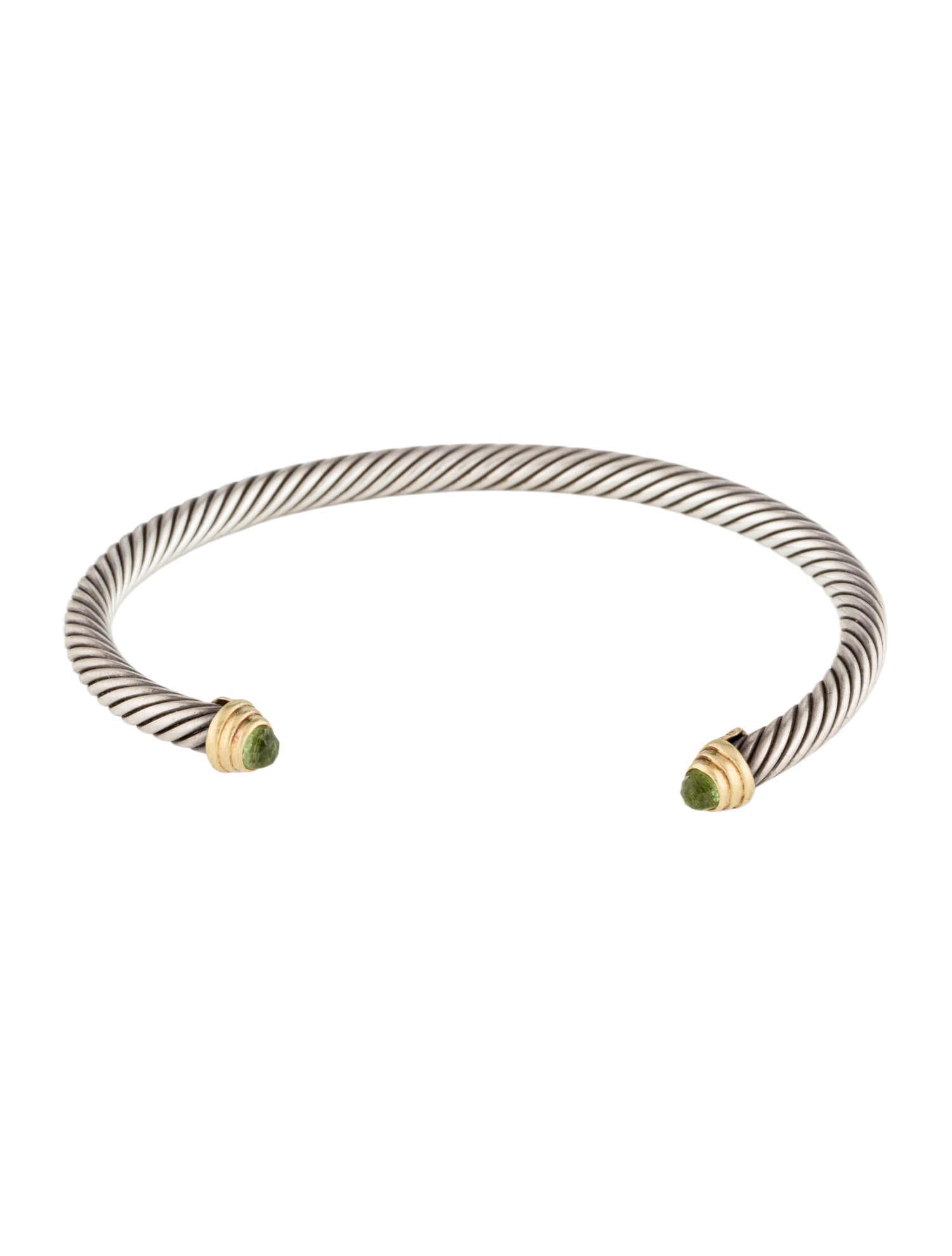 David Yurman Peridot Cable Classic Cuff