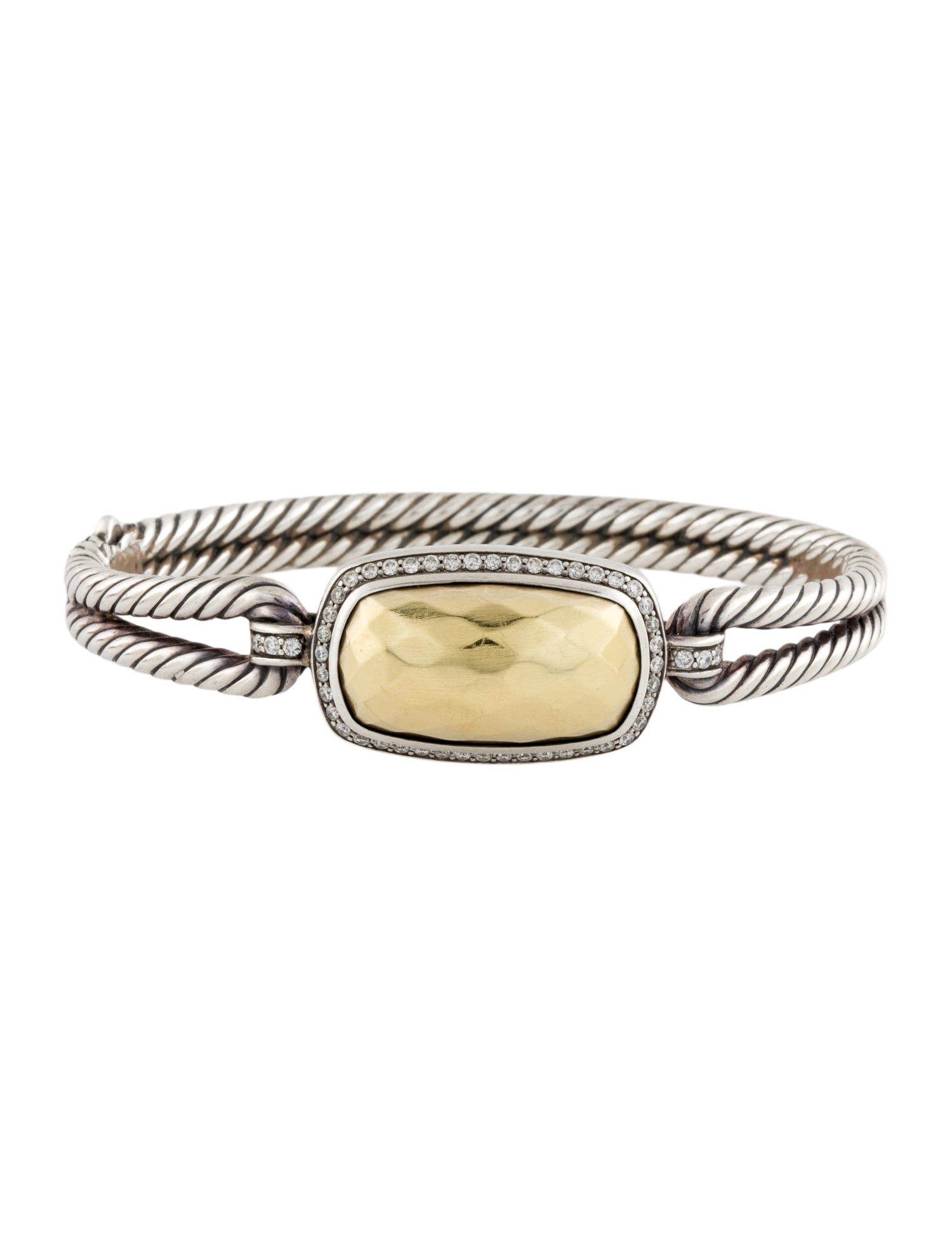 David Yurman Diamond Albion Bangle Bracelet
