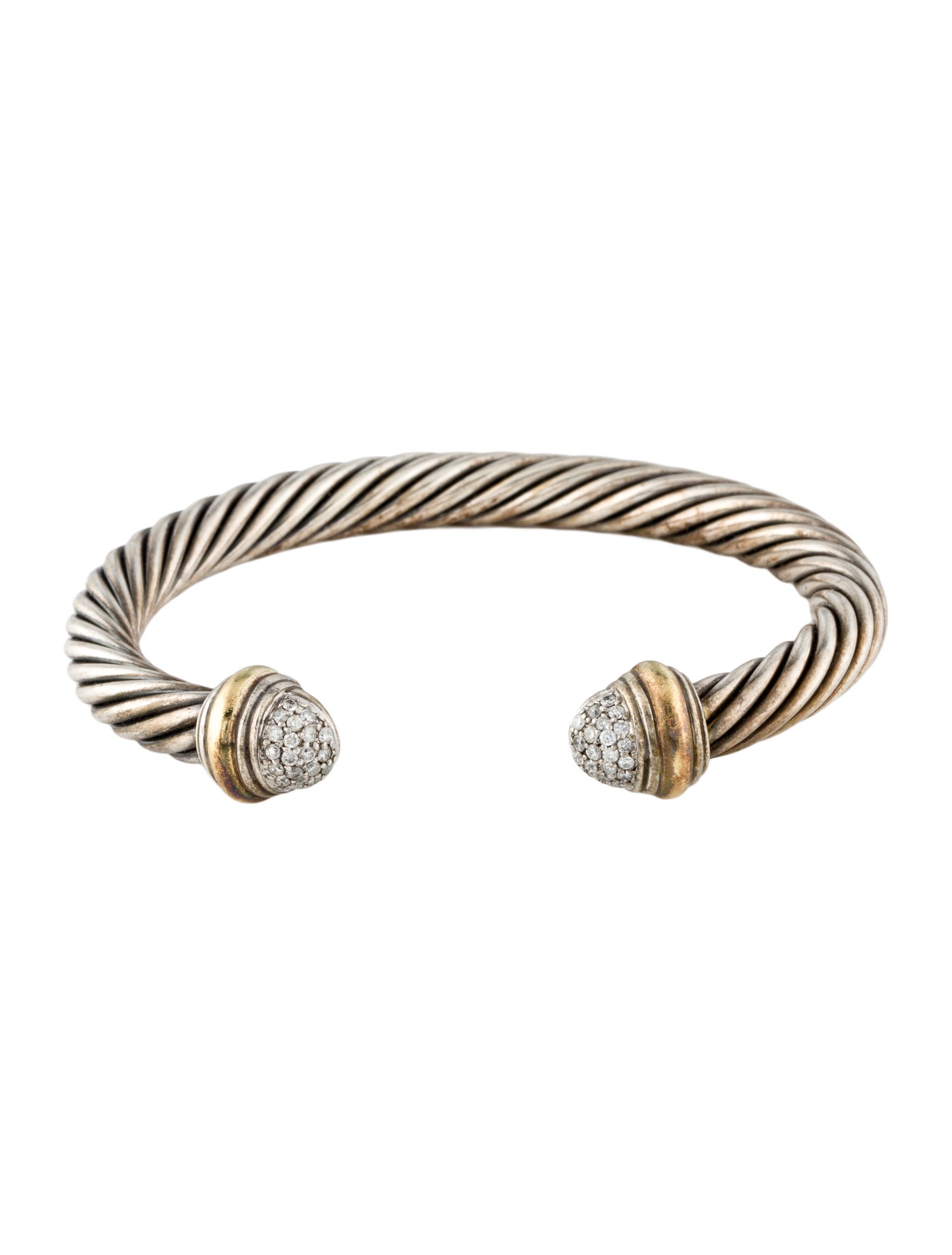 David Yurman Diamond Classic Cable Bracelet