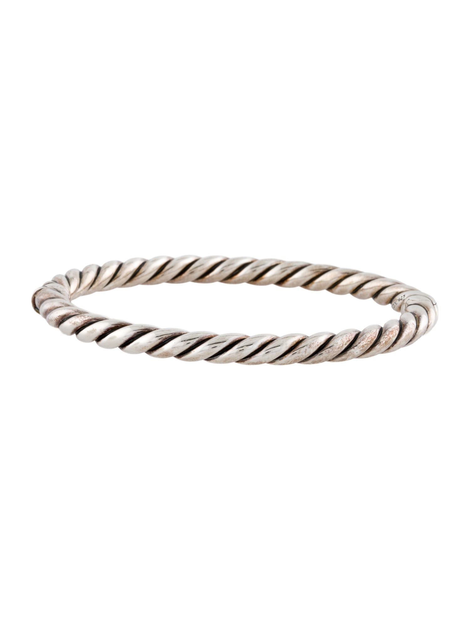 David Yurman Sculpted Cable Hinged Bangle Bracelet