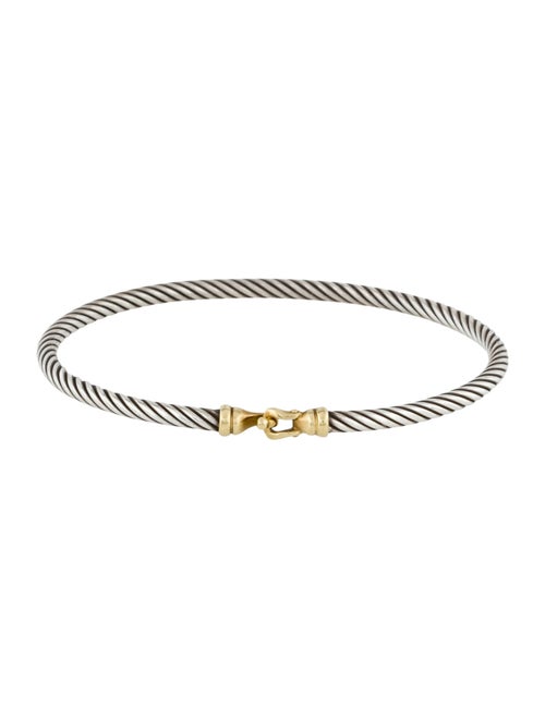 David Yurman Two-Tone Buckle Classic Cable Bracelet