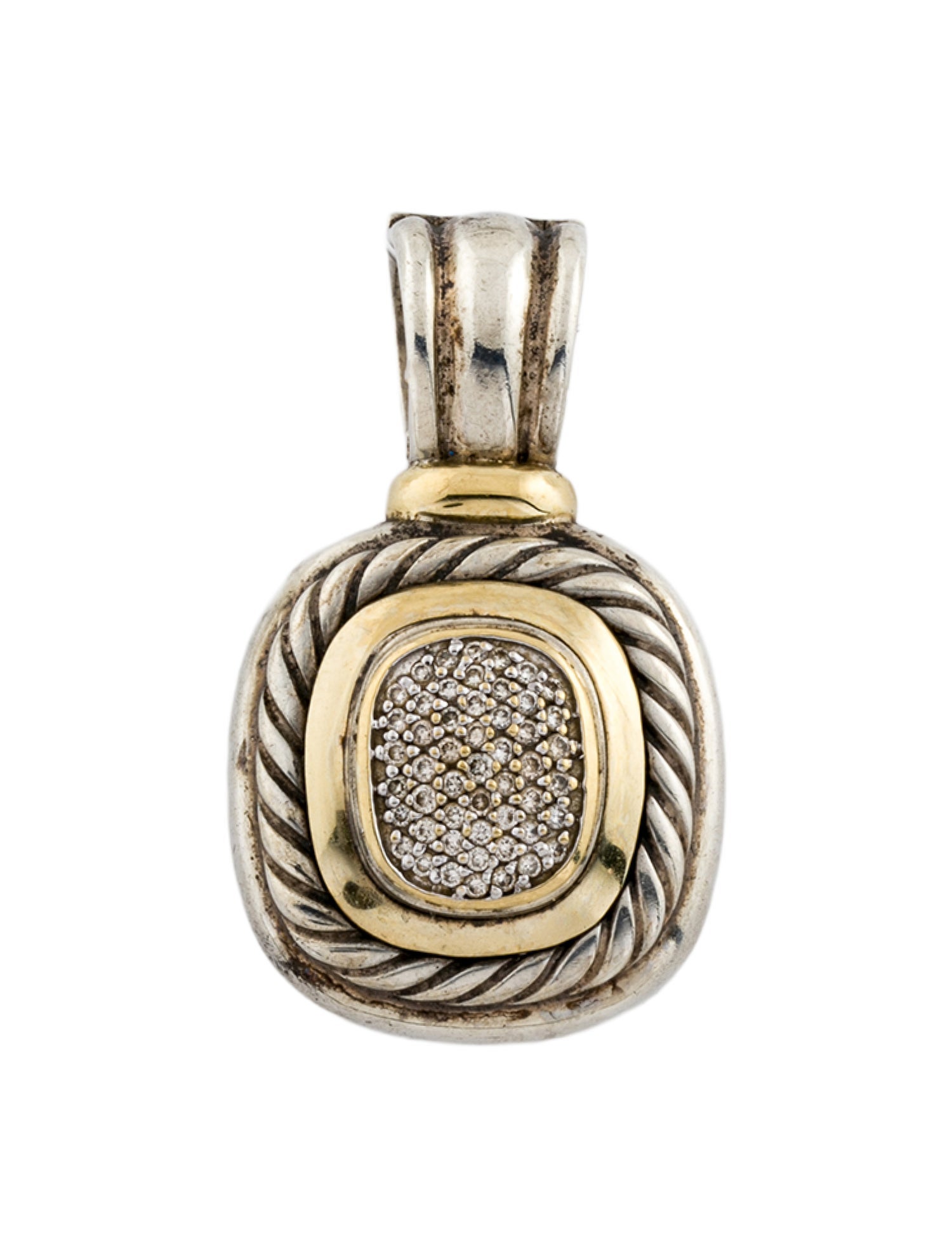 David Yurman Diamond Albion Enhancer Pendant