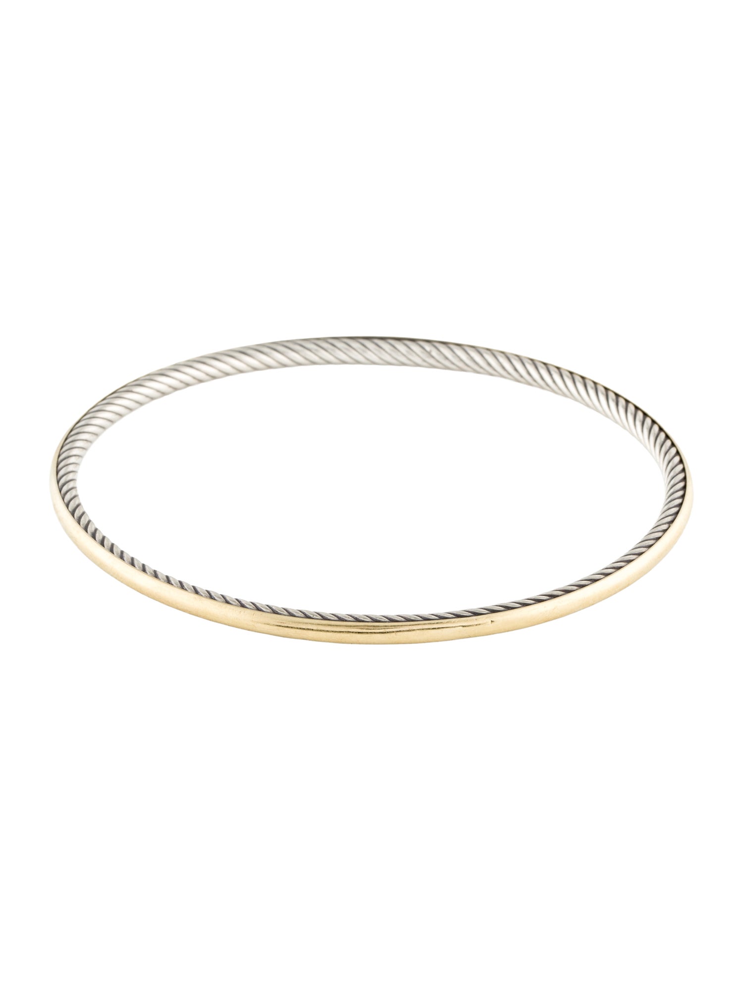 David Yurman Two-Tone Cable Bangle