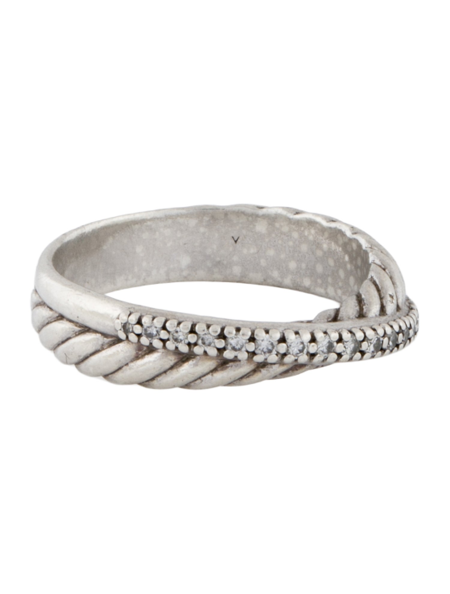David Yurman Diamond Crossover Band