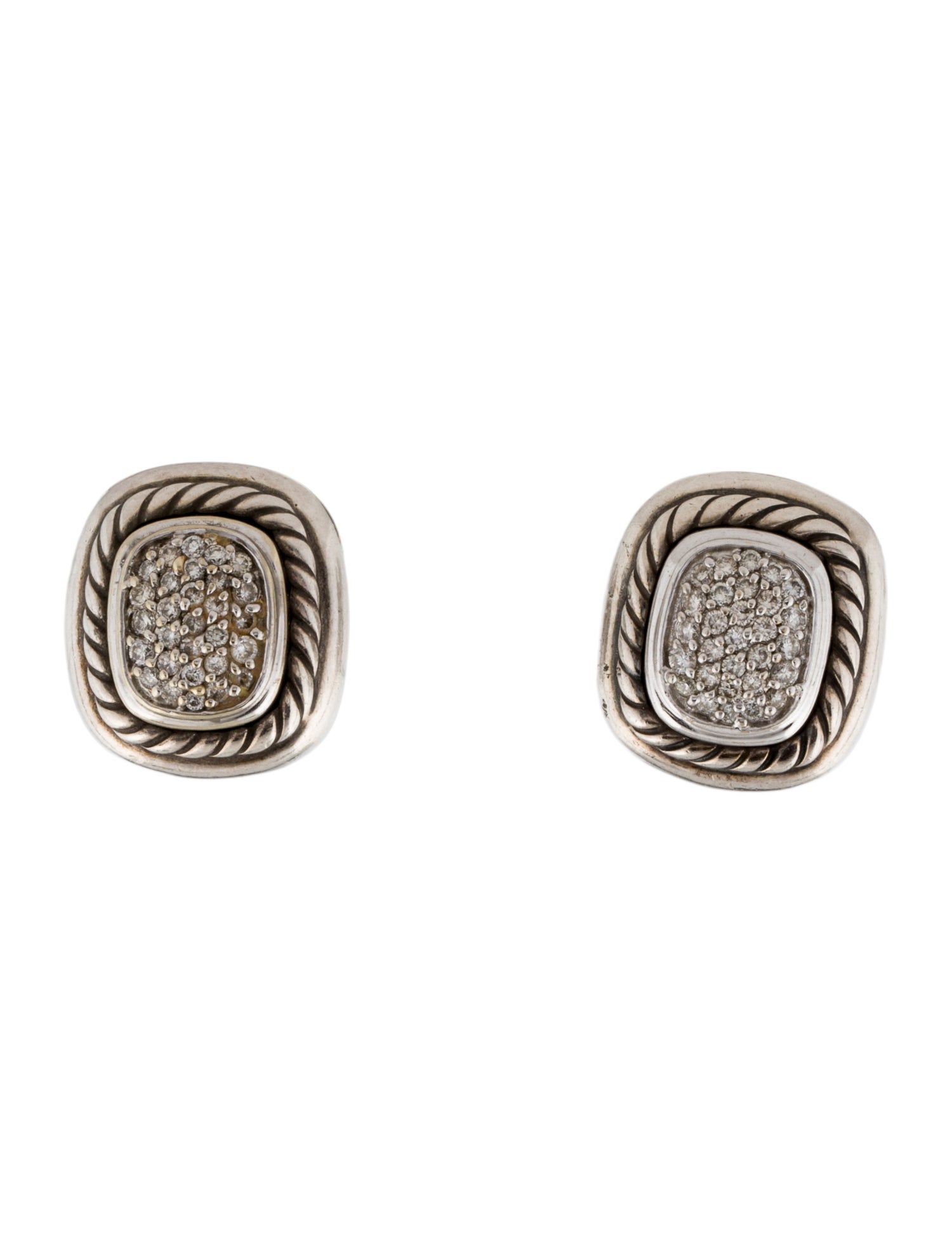 David Yurman Diamond Albion Earclips