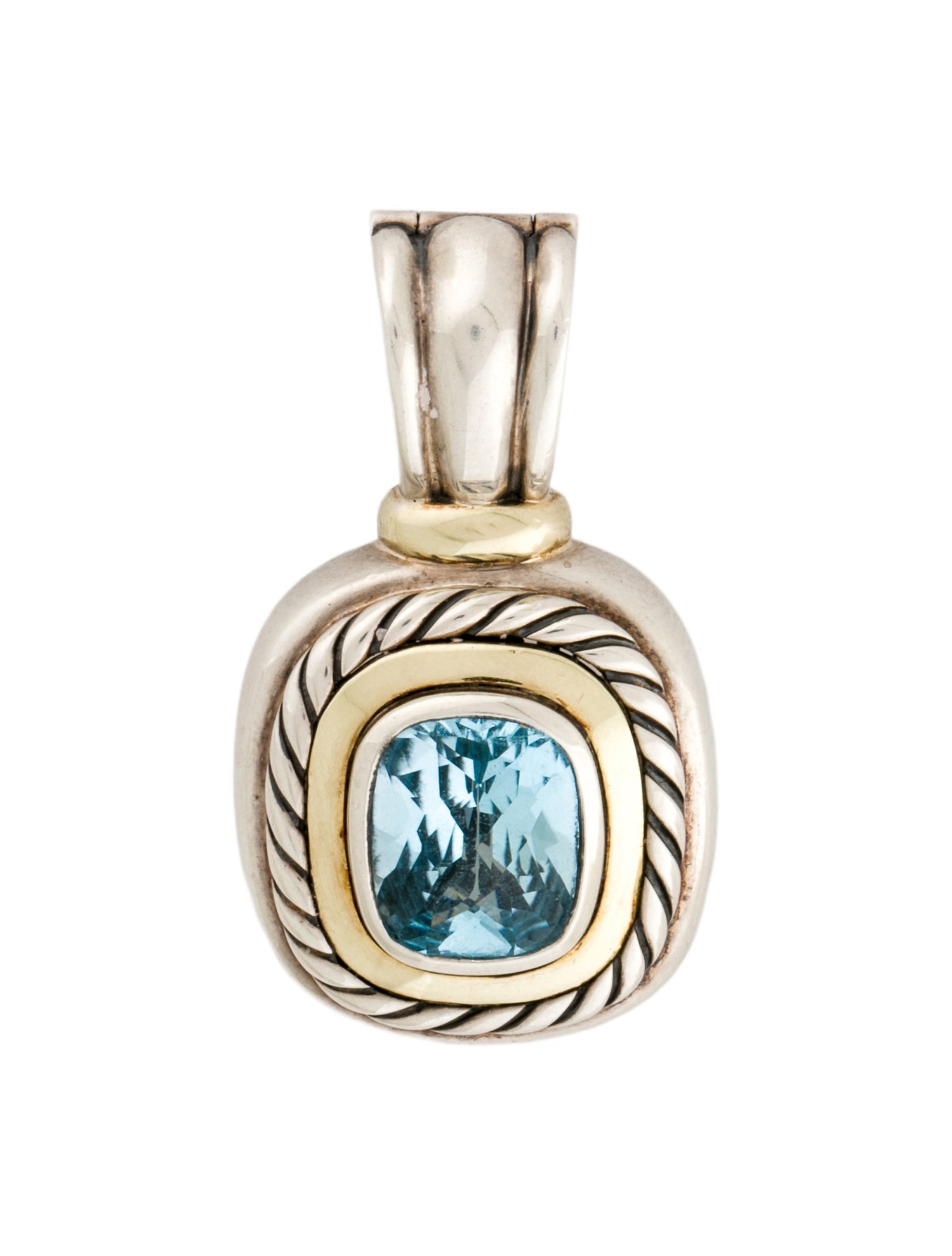 David Yurman Topaz Albion Enhancer Pendant