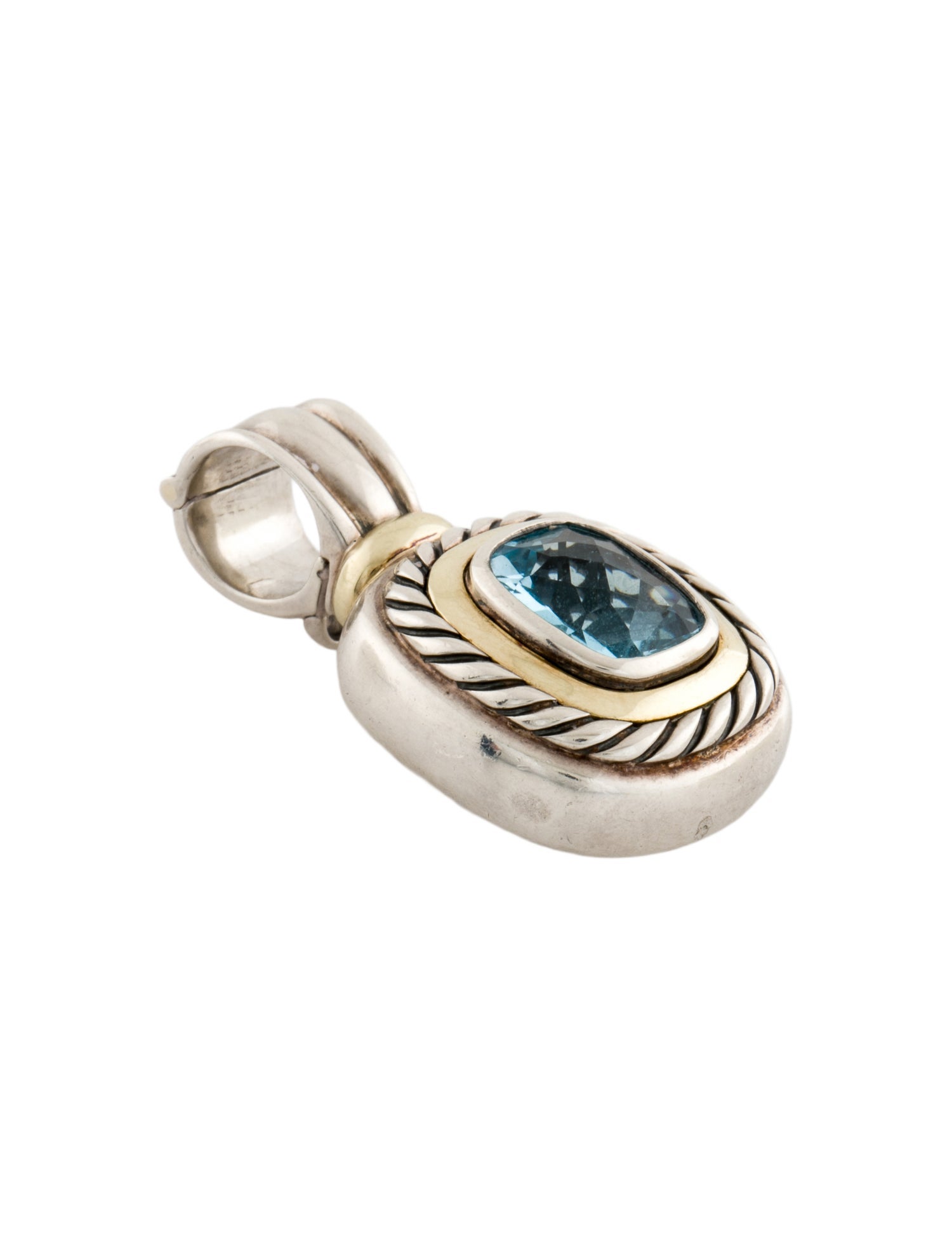 David Yurman Topaz Albion Enhancer Pendant