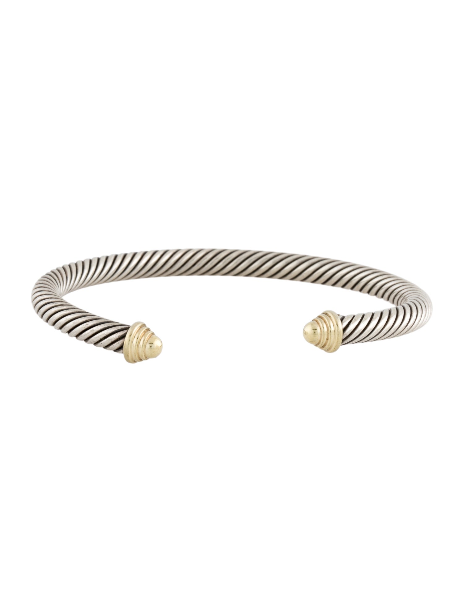 David Yurman Two-Tone Cable Cuff Bracelet