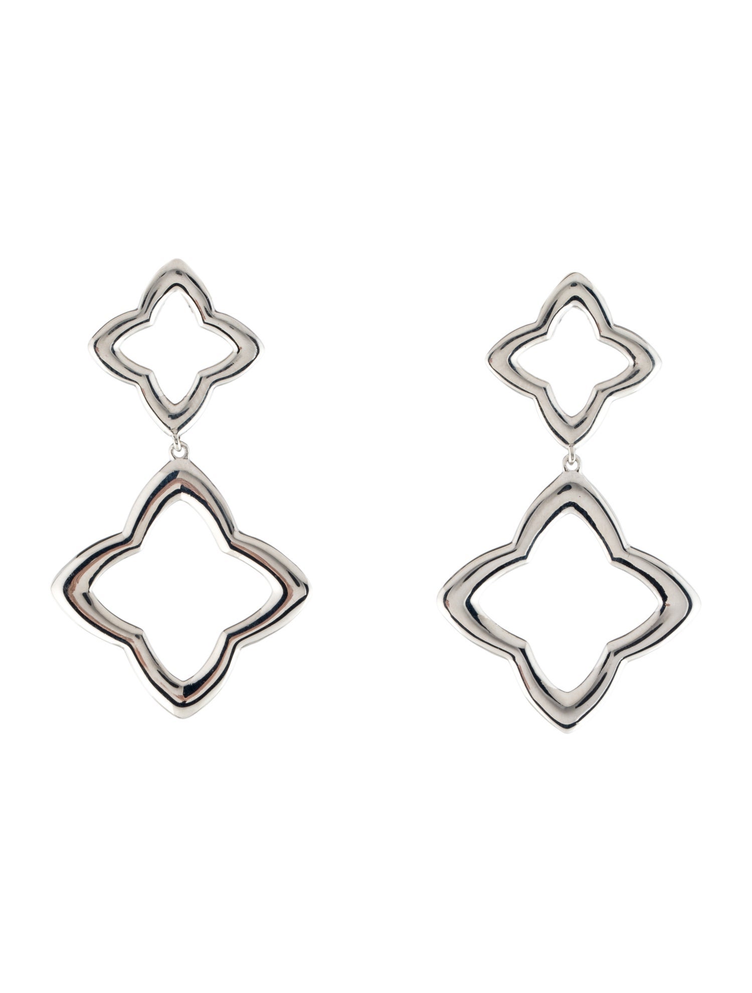 David Yurman Quatrefoil Double Drop Earrings