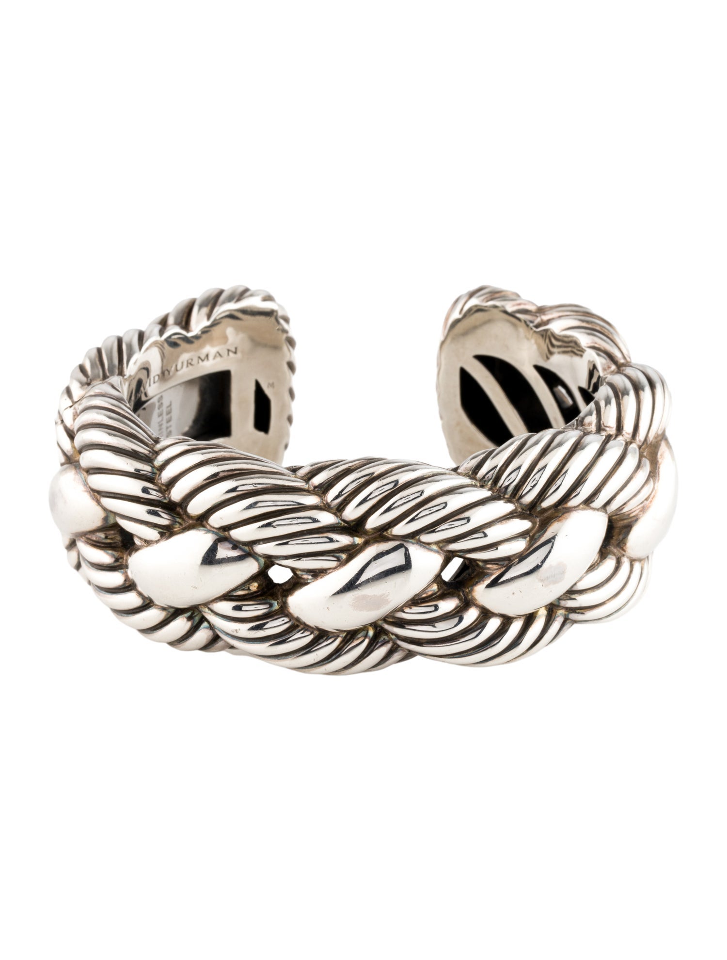David Yurman Braided Cable Hinged Cuff