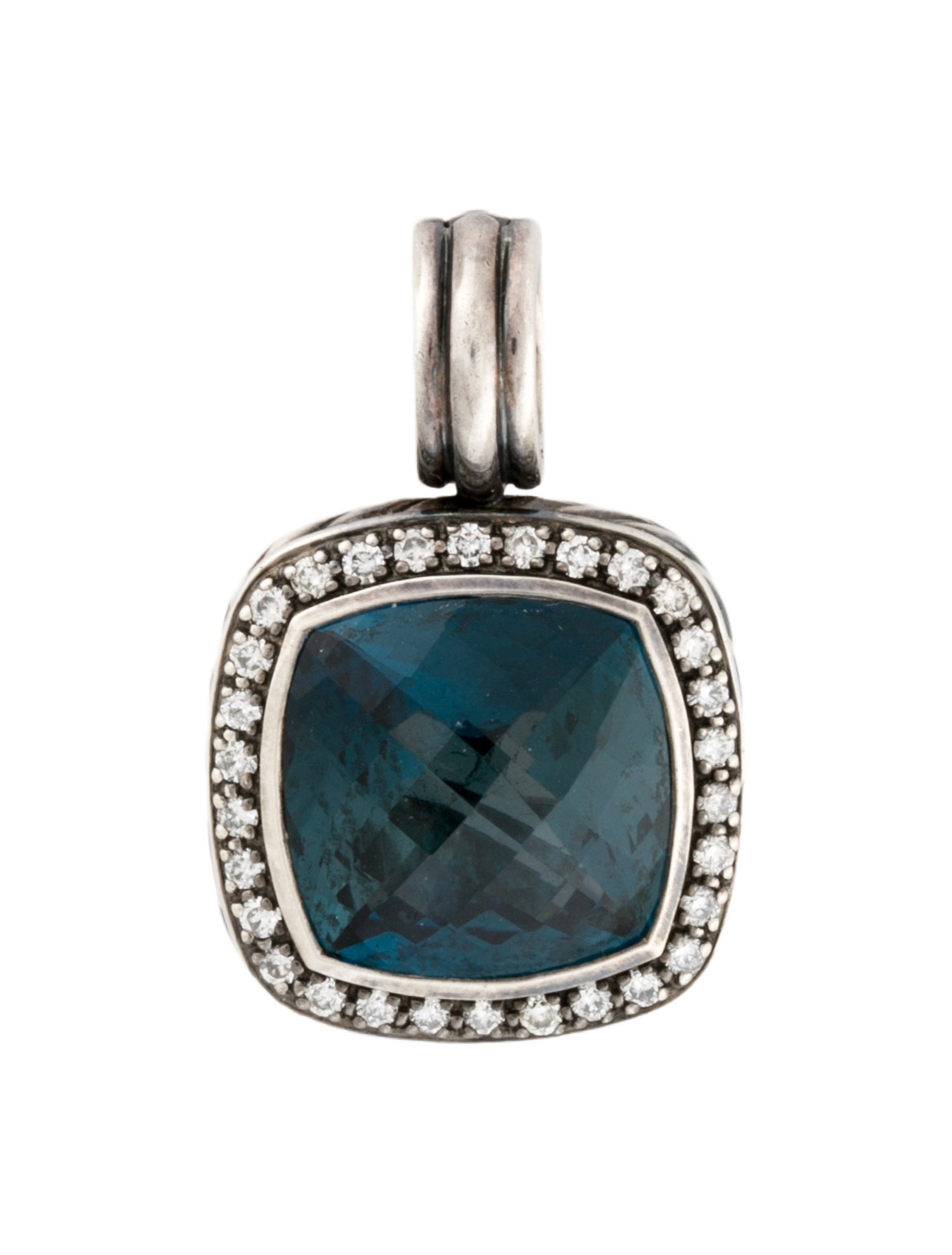 David Yurman Topaz & Diamond Moonlight Ice Pendant