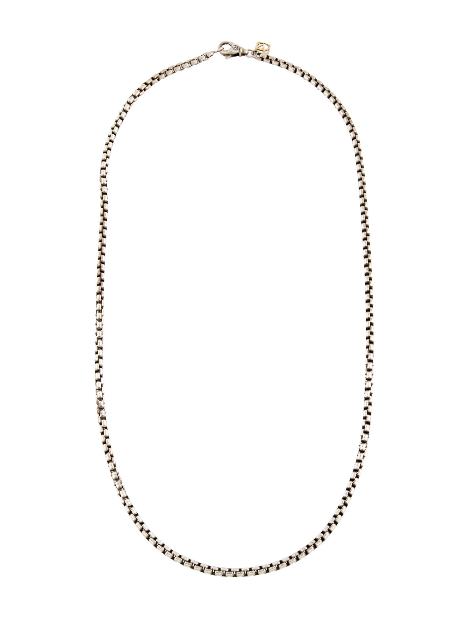 David Yurman Two-Tone Box Chain Necklace