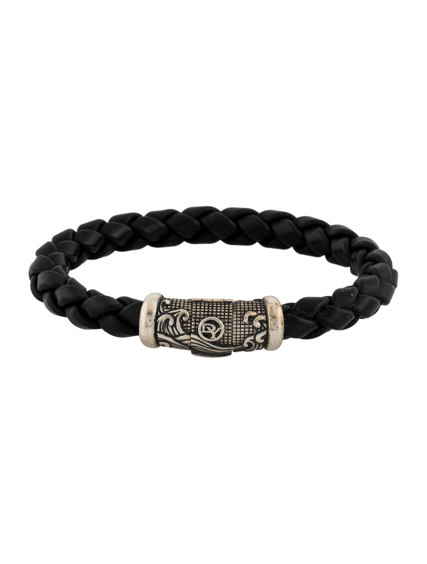 David Yurman Waves Braided Leather Bracelet