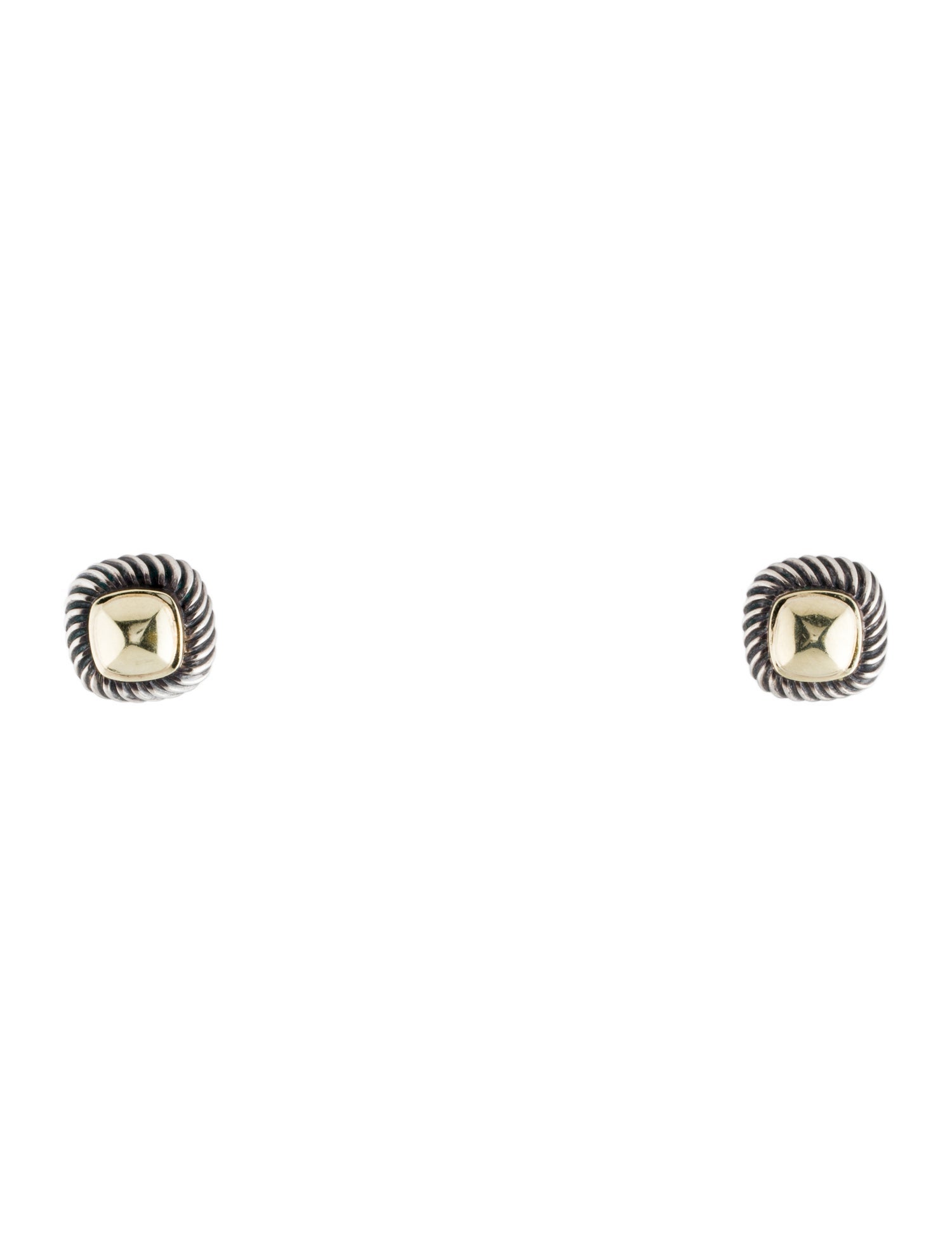 David Yurman Two-Tone Albion Stud Earrings