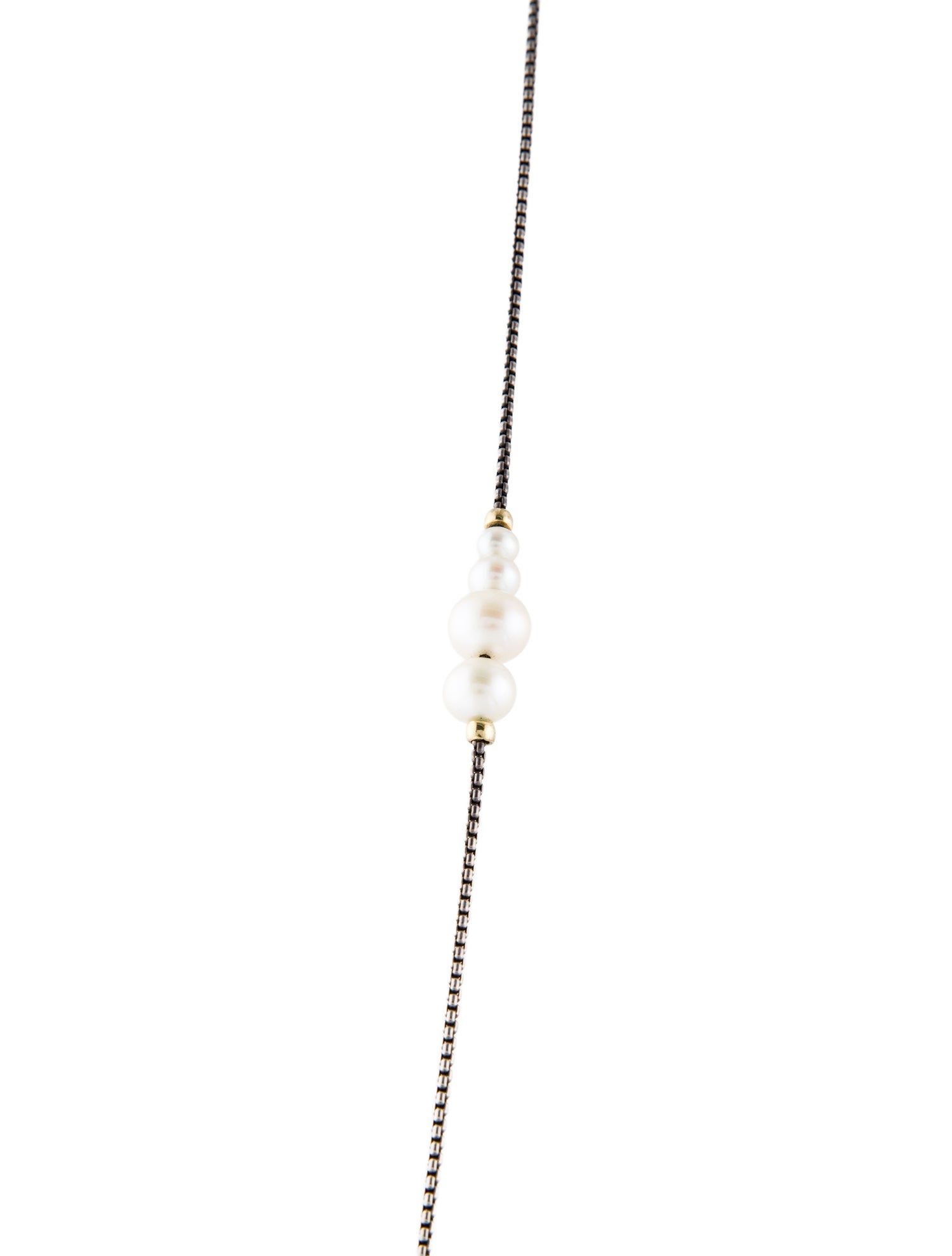 David Yurman Pearl Station Necklace