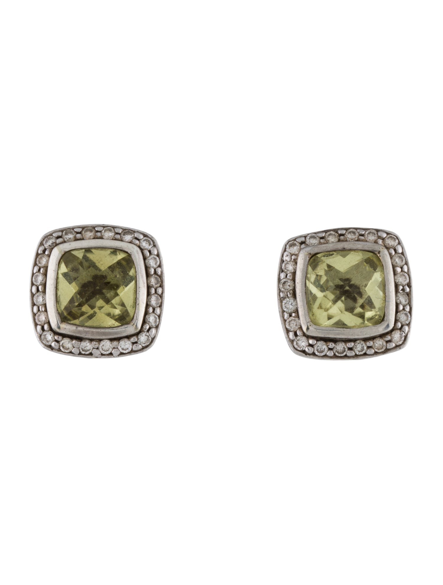 David Yurman Quartz & Diamond Albion Stud Earrings