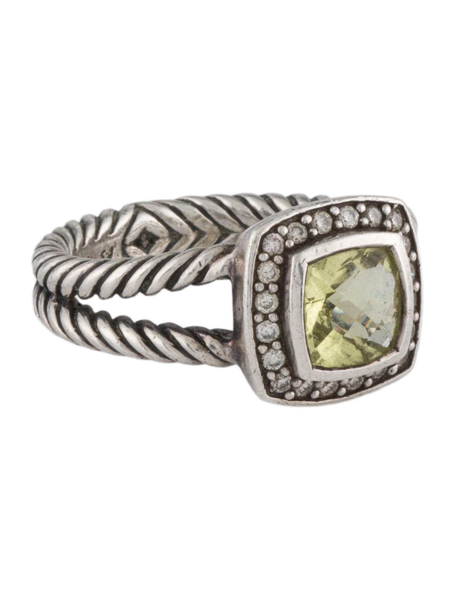 David Yurman Quartz & Diamond Petite Albion® Ring