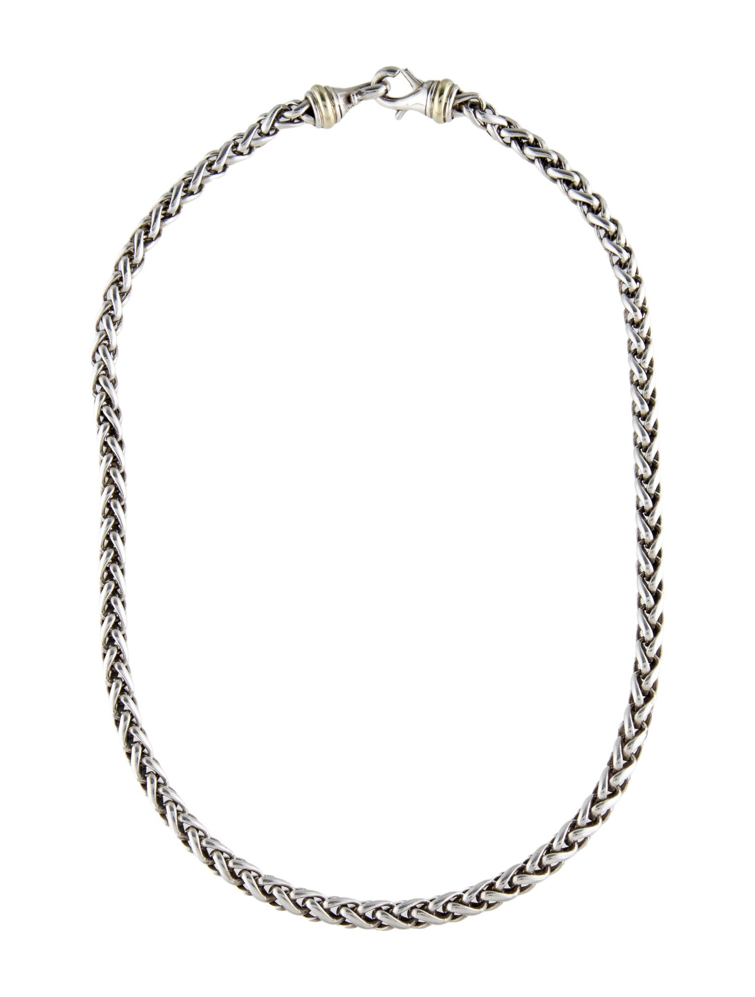 David Yurman Two-Tone Wheat Chain Necklace