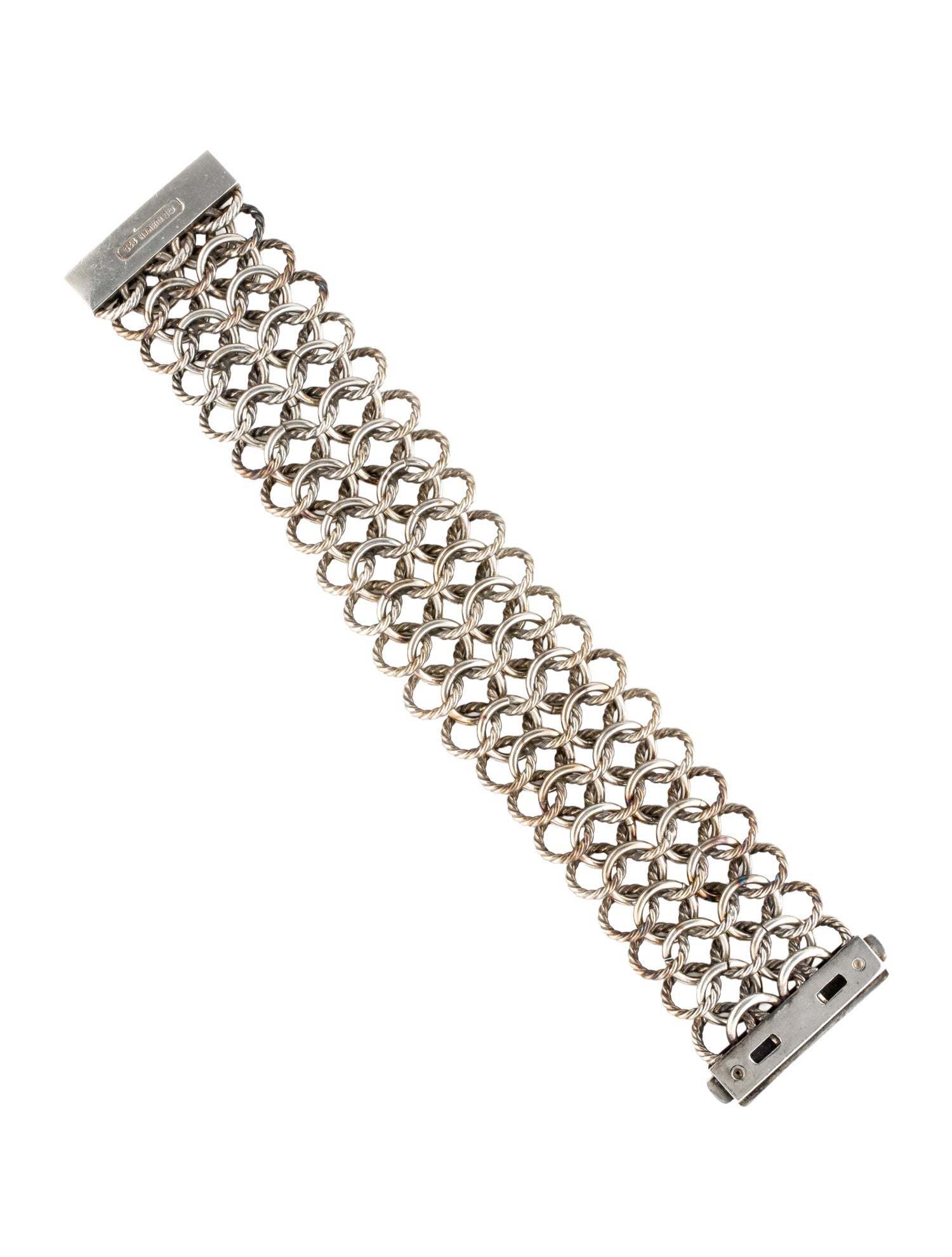 David Yurman Wide Chain Link Bracelet