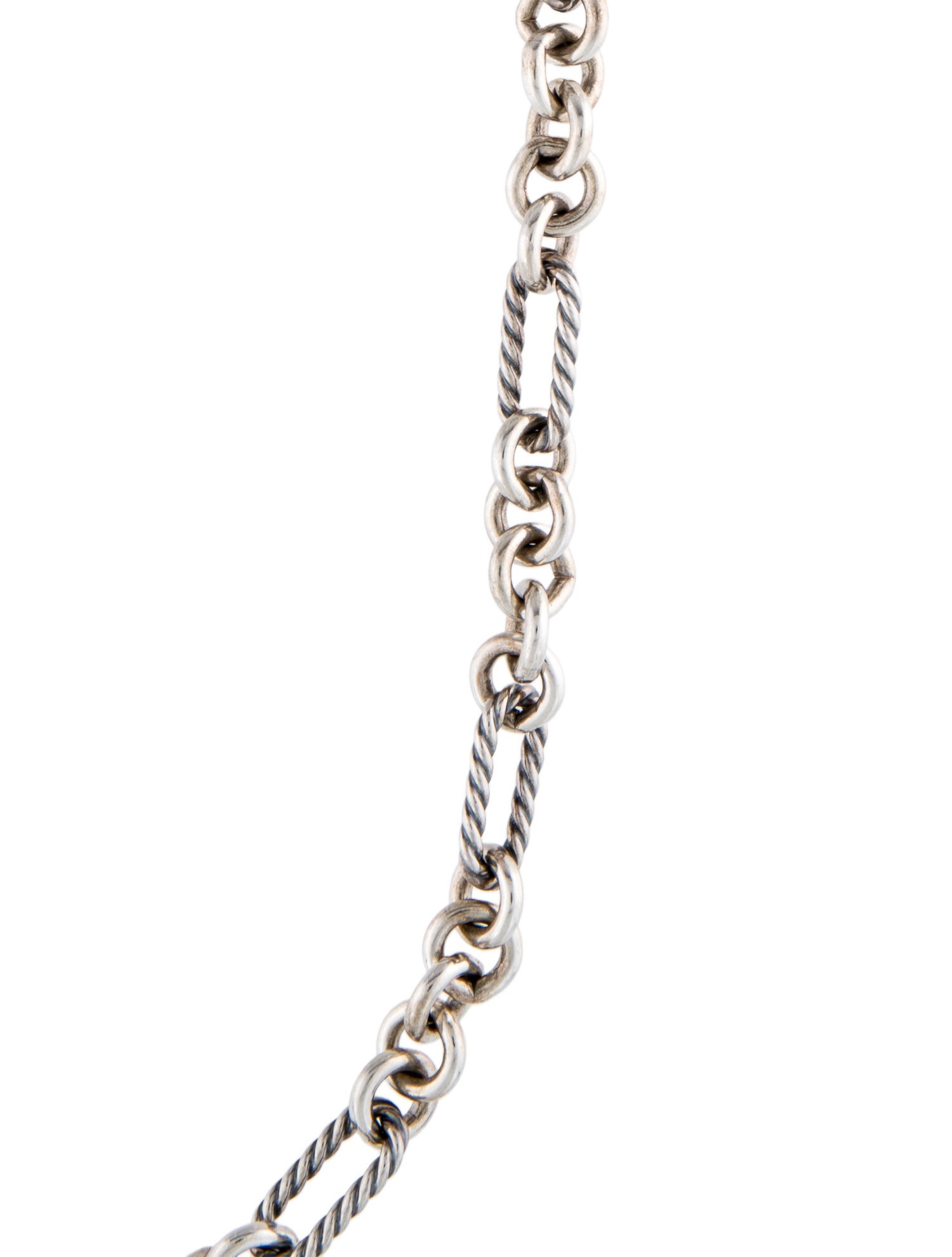 David Yurman Two-Tone Cable Classics Figaro Necklace