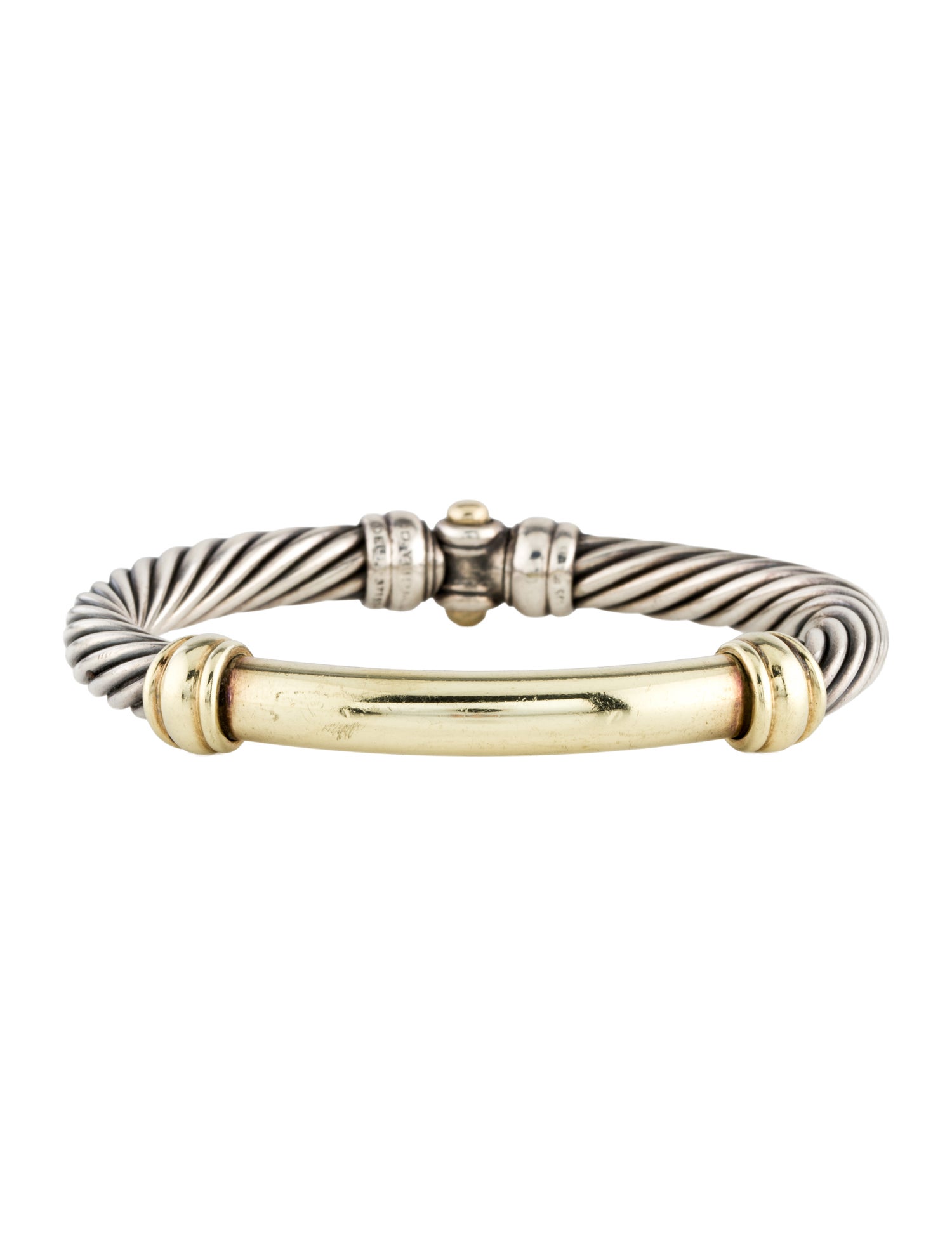 David Yurman Two-Tone Metro Station Cable Bracelet