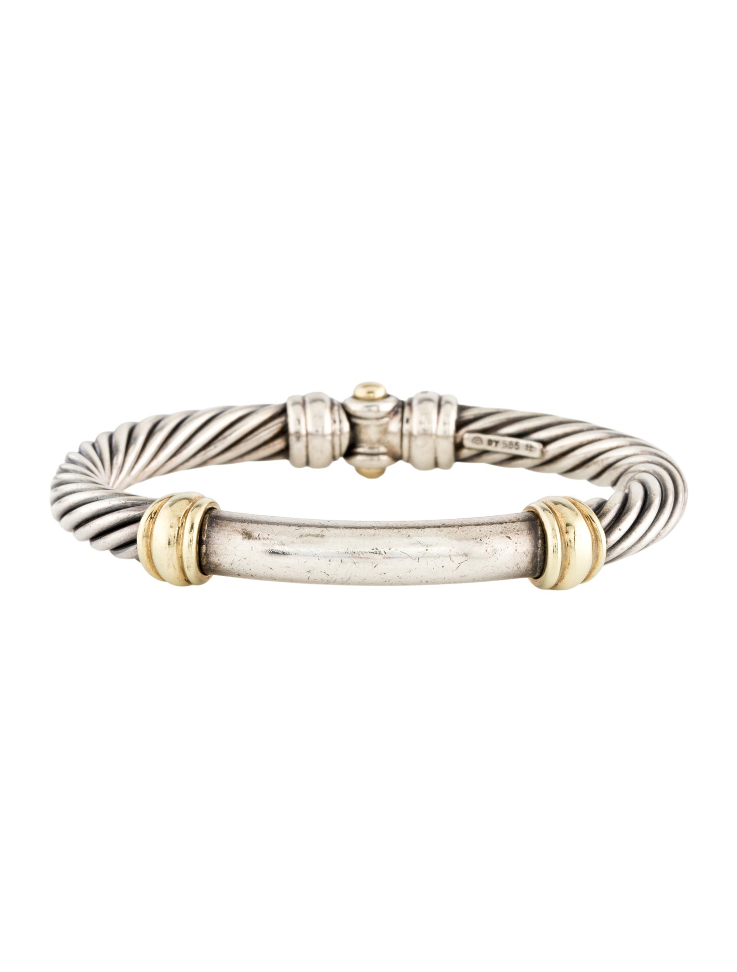 David Yurman Two-Tone Metro Station Cable Bracelet