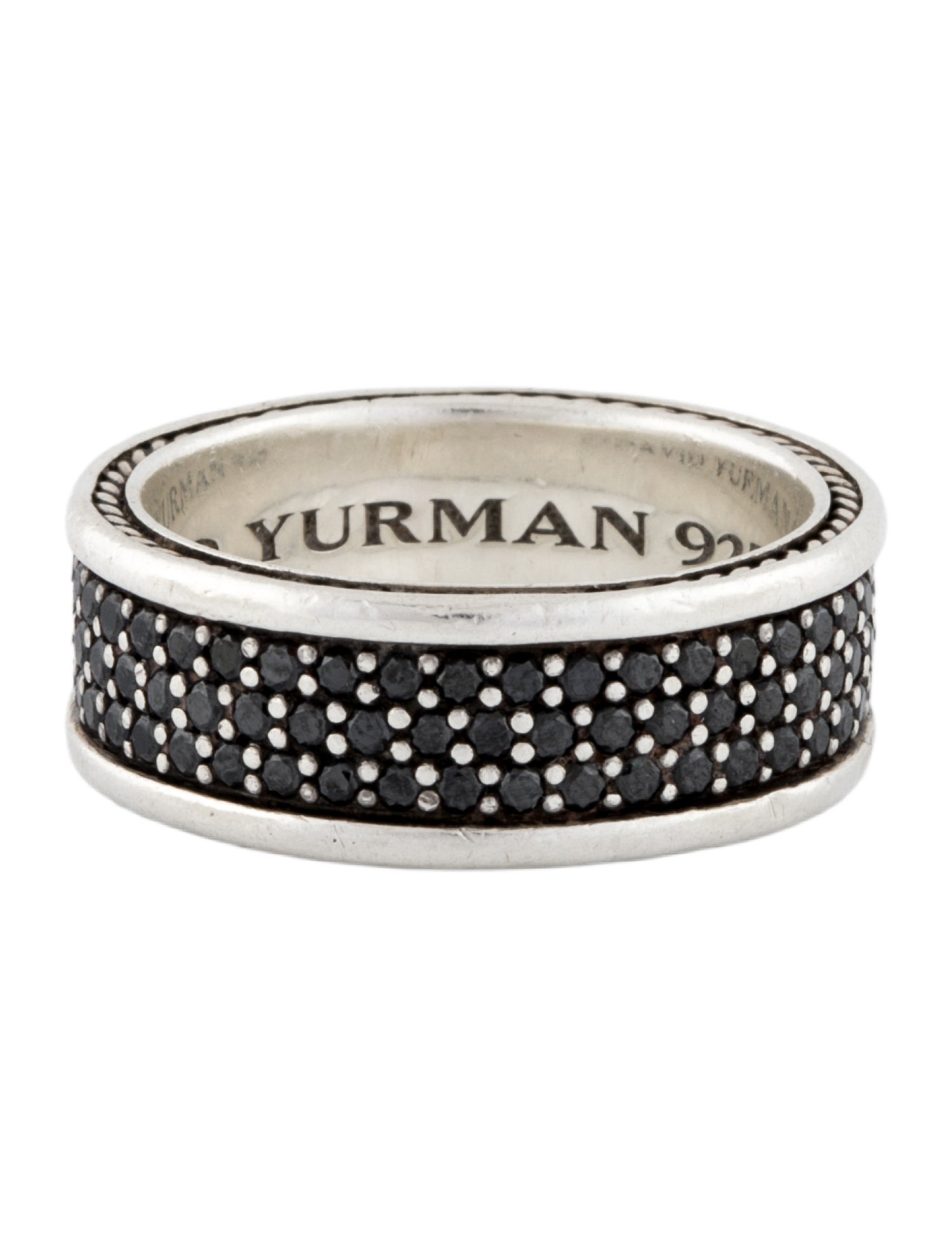 David Yurman 2.10ctw Diamond Three Row Streamline Band