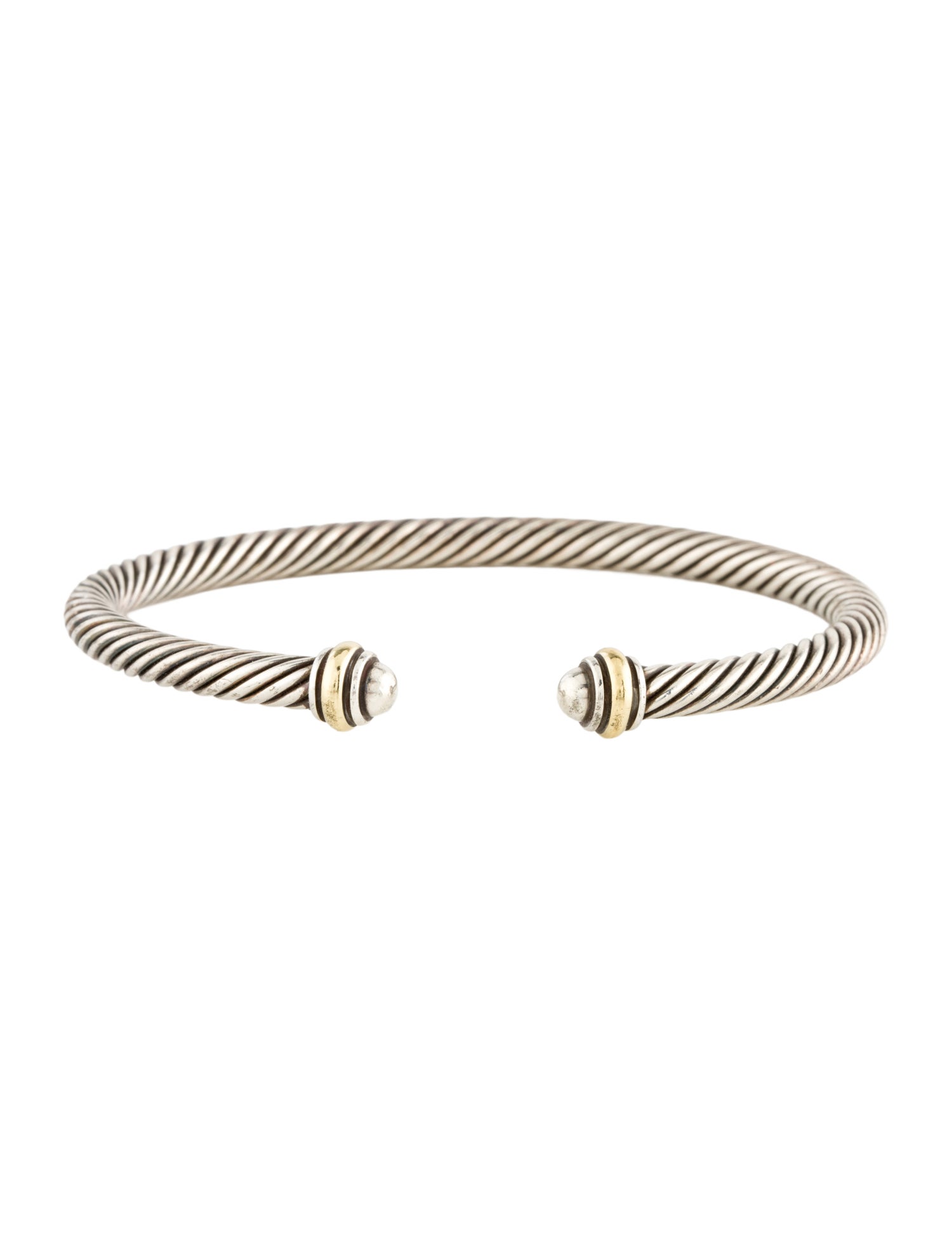 David Yurman Two-Tone Classic Cable Cuff Bracelet
