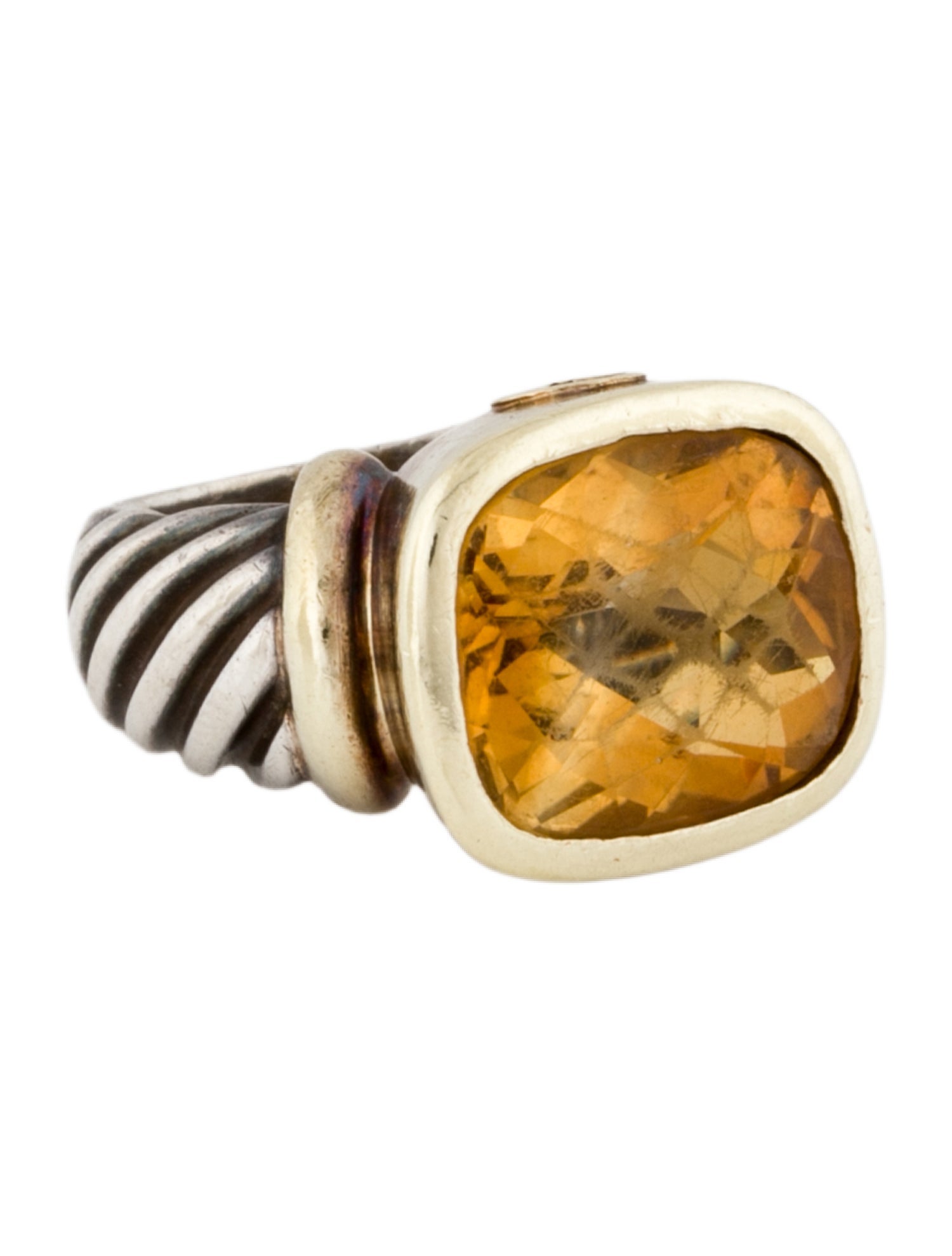 David Yurman Citrine Noblesse Cocktail Ring