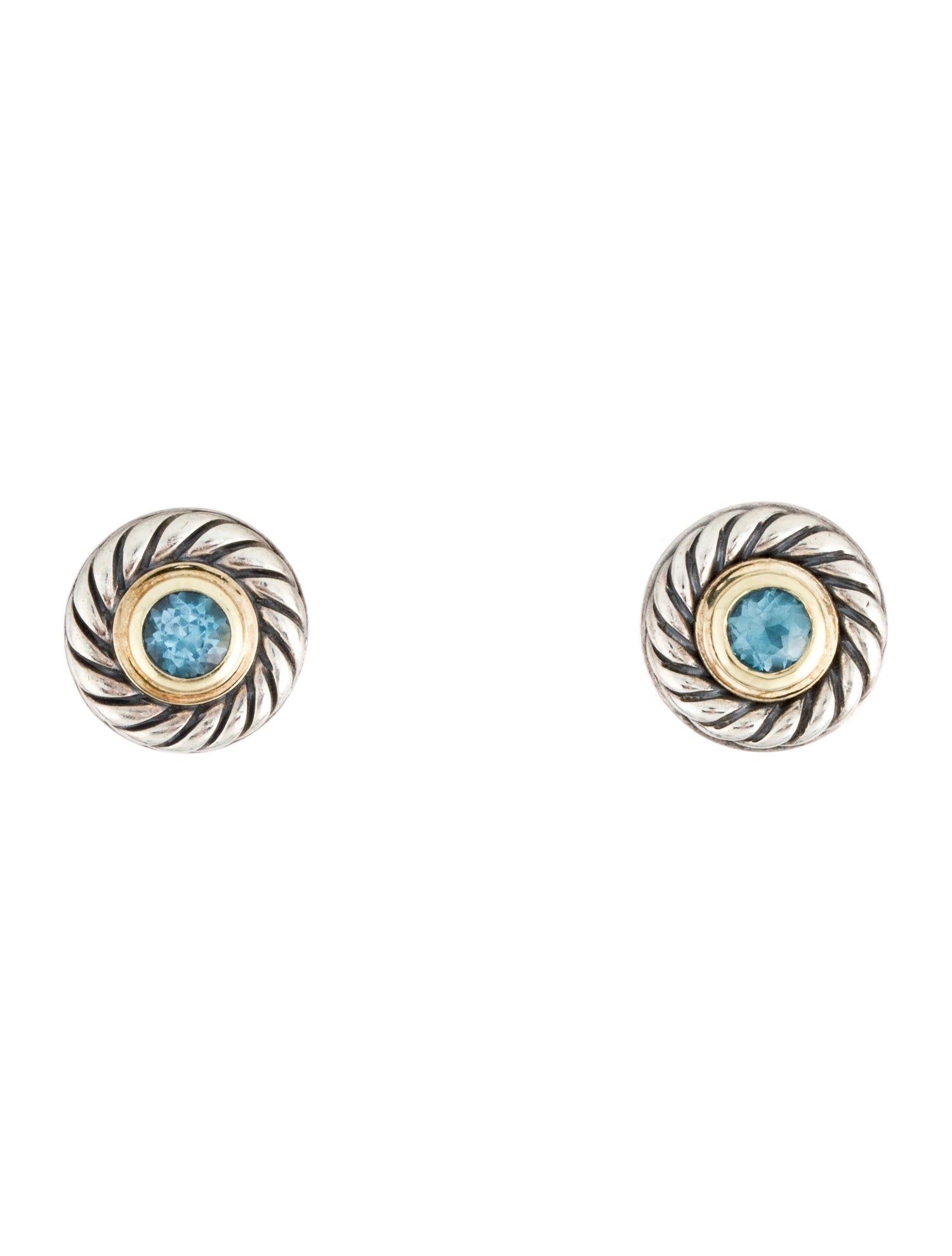 David Yurman Topaz Color Classics Stud Earrings