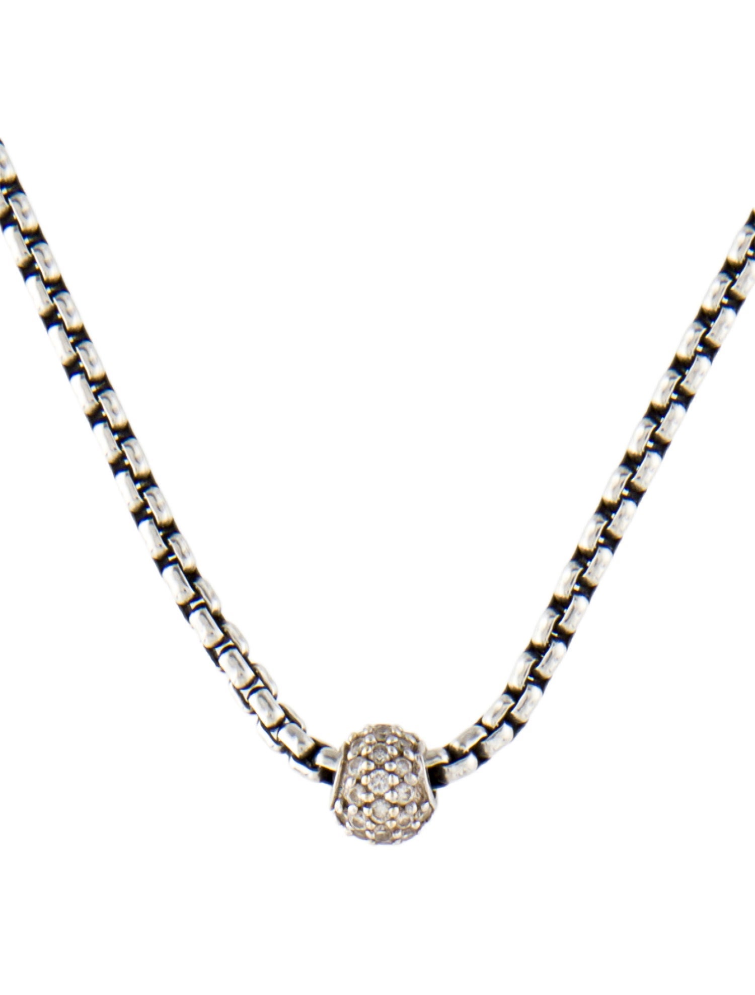 David Yurman Diamond Pendant Necklace