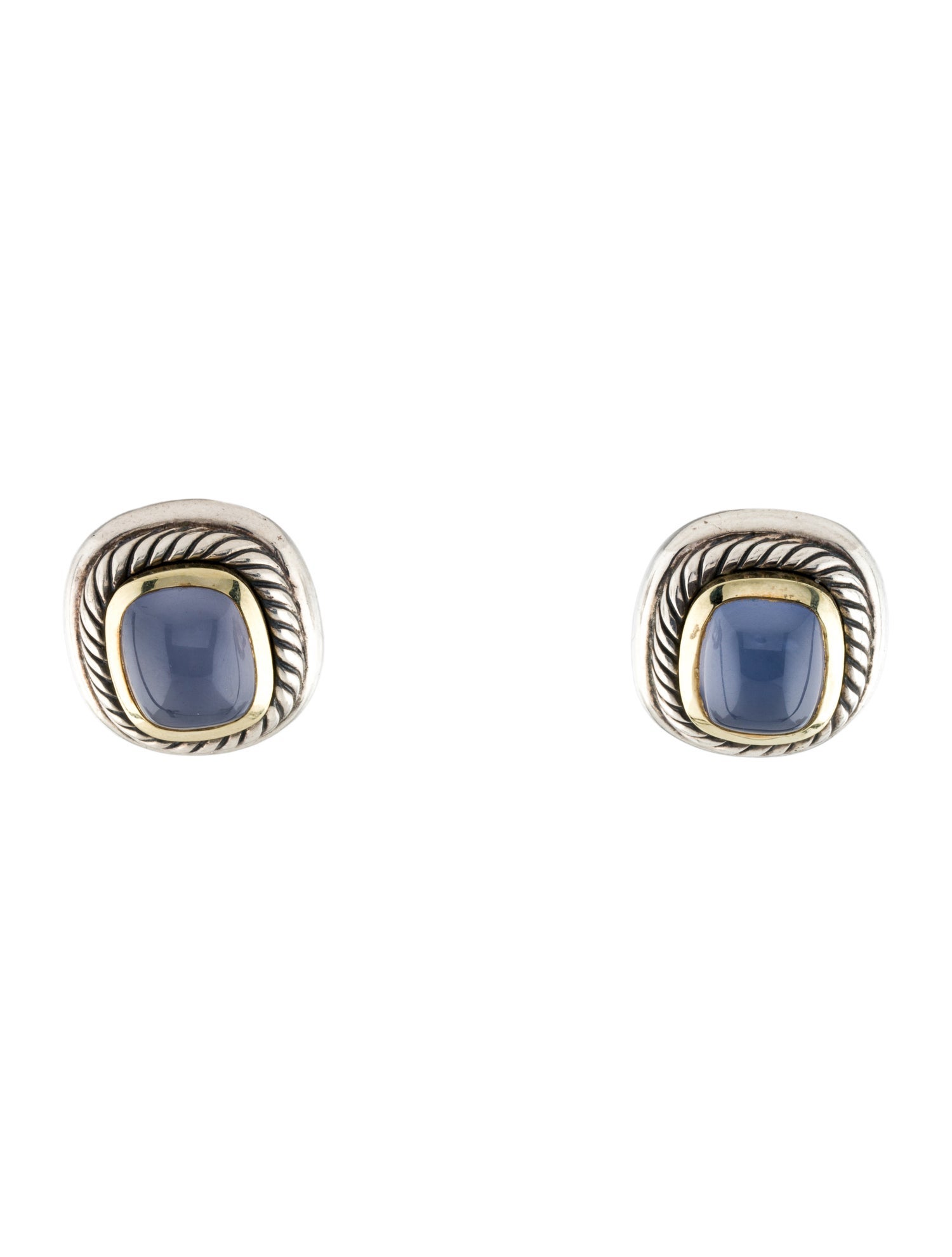 David Yurman Vintage Dyed Chalcedony Albion Earclips