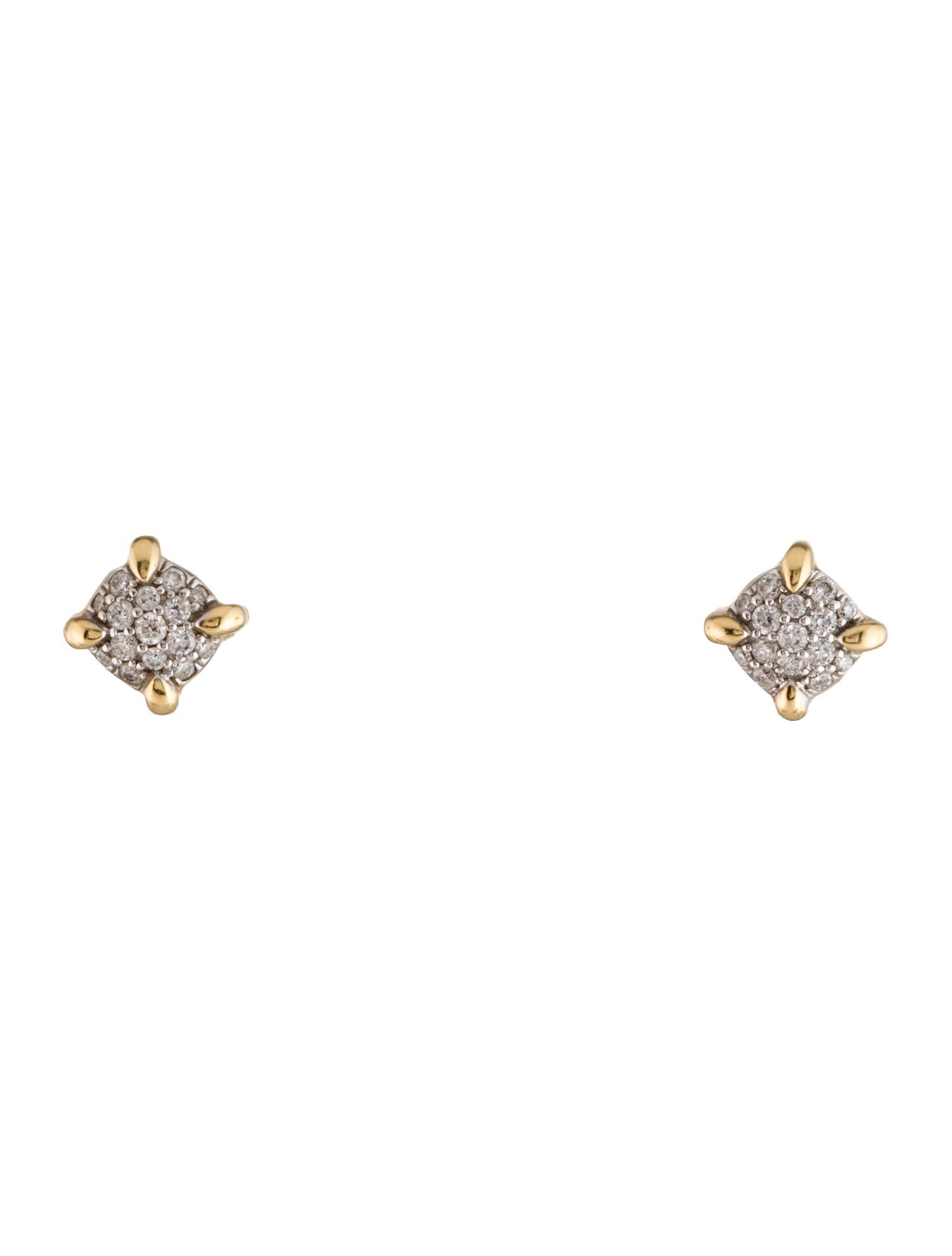 David Yurman 18K Diamond Petite Châtelaine Stud Earrings