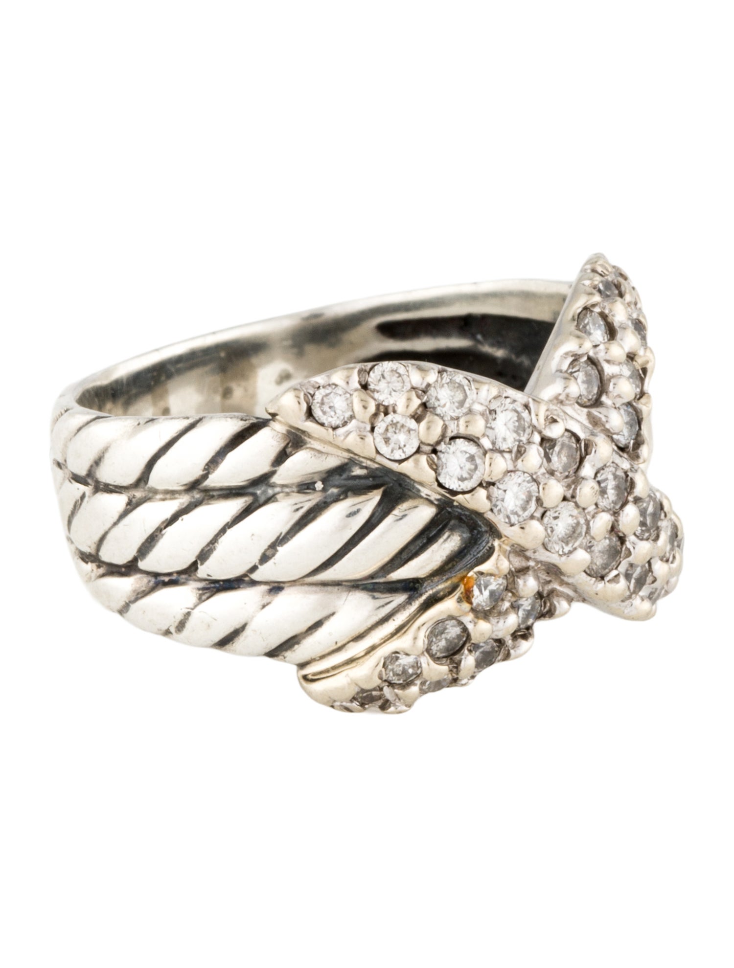 David Yurman Diamond X Ring