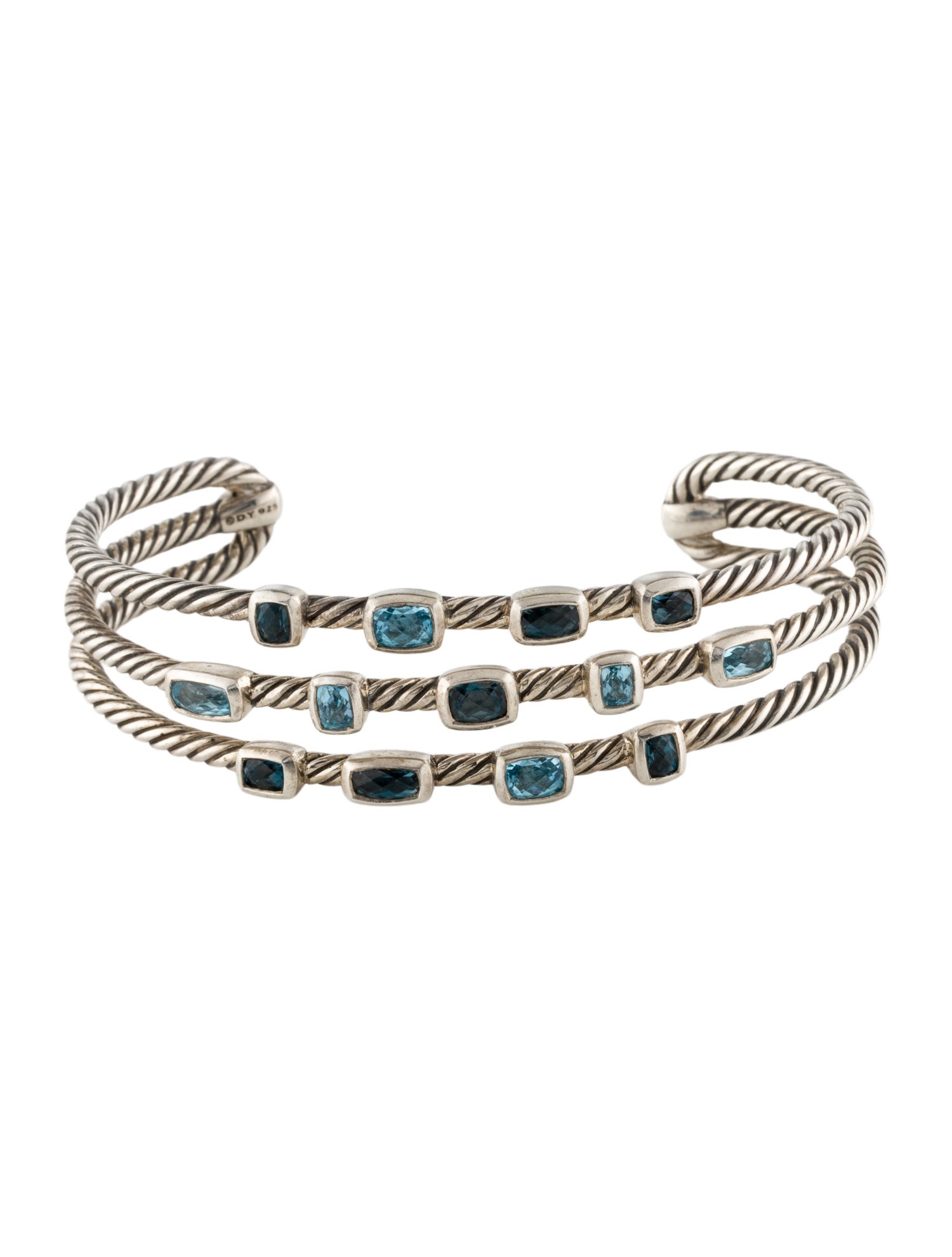 David Yurman Topaz Three-Row Confetti Bracelet