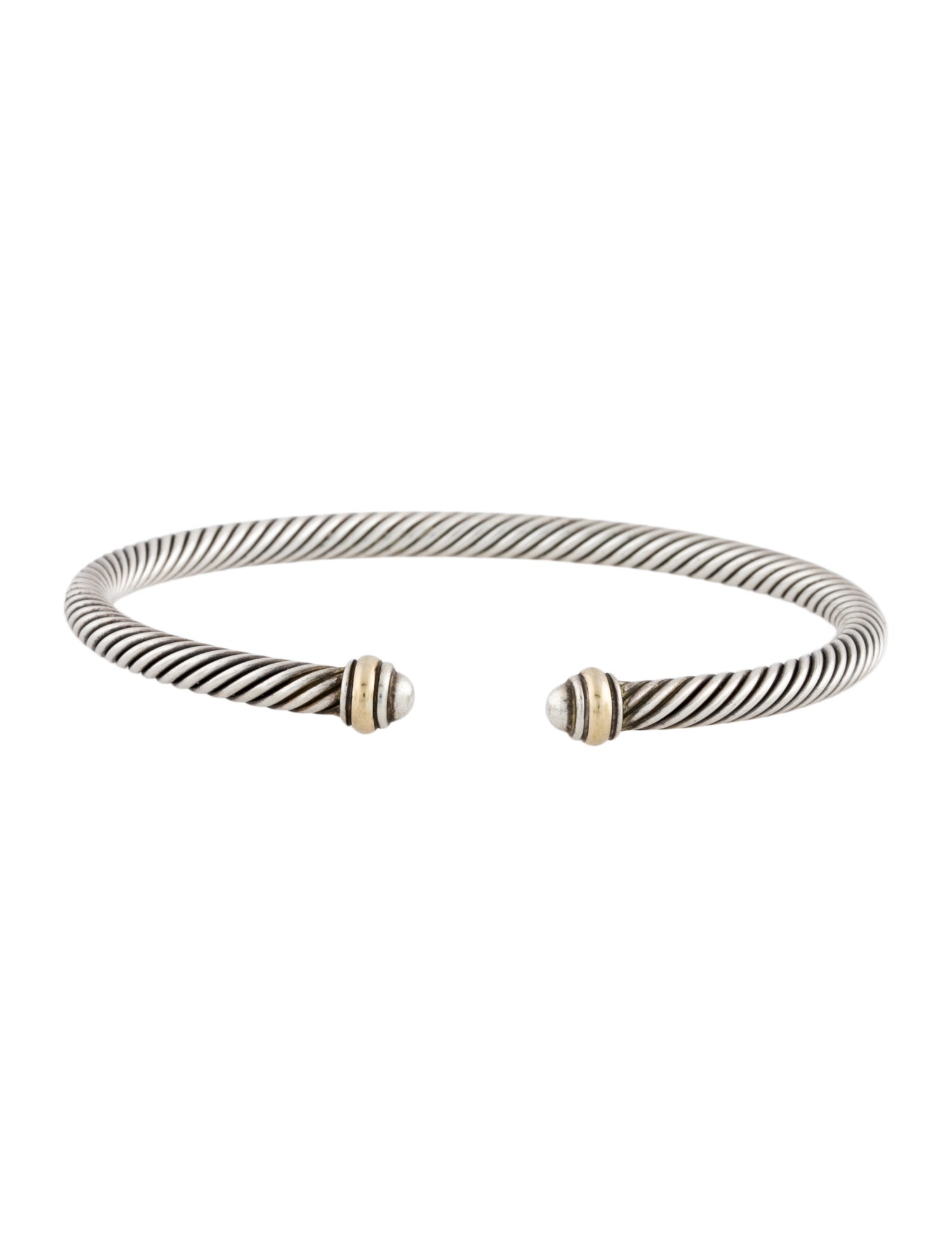David Yurman Two-Tone Cable Cuff Bracelet