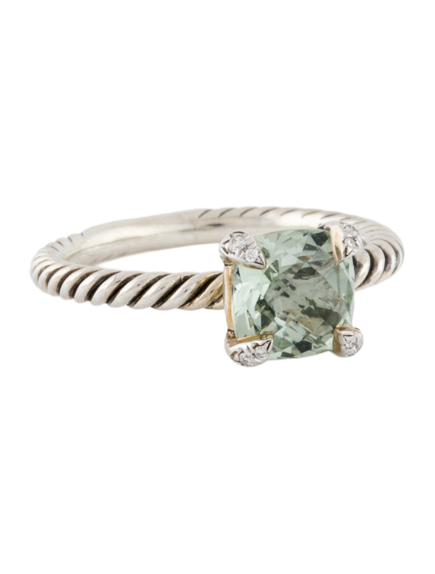 David Yurman Prasiolite & Diamond Chatelaine® Cocktail Ring