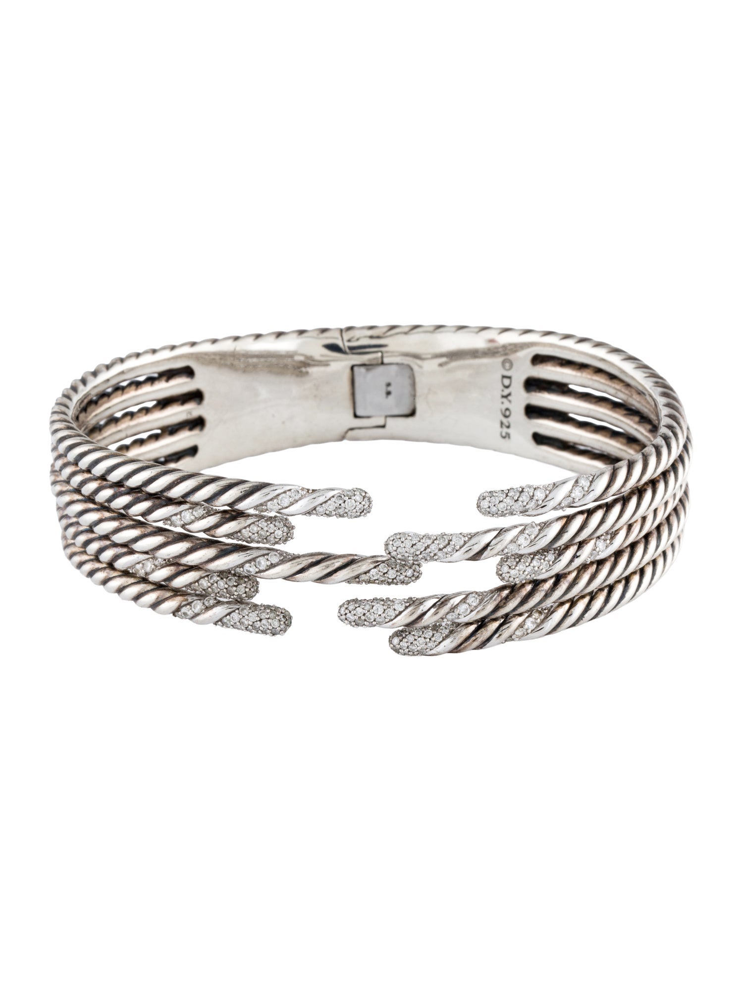 David Yurman Diamond Willow Five-Row Bracelet
