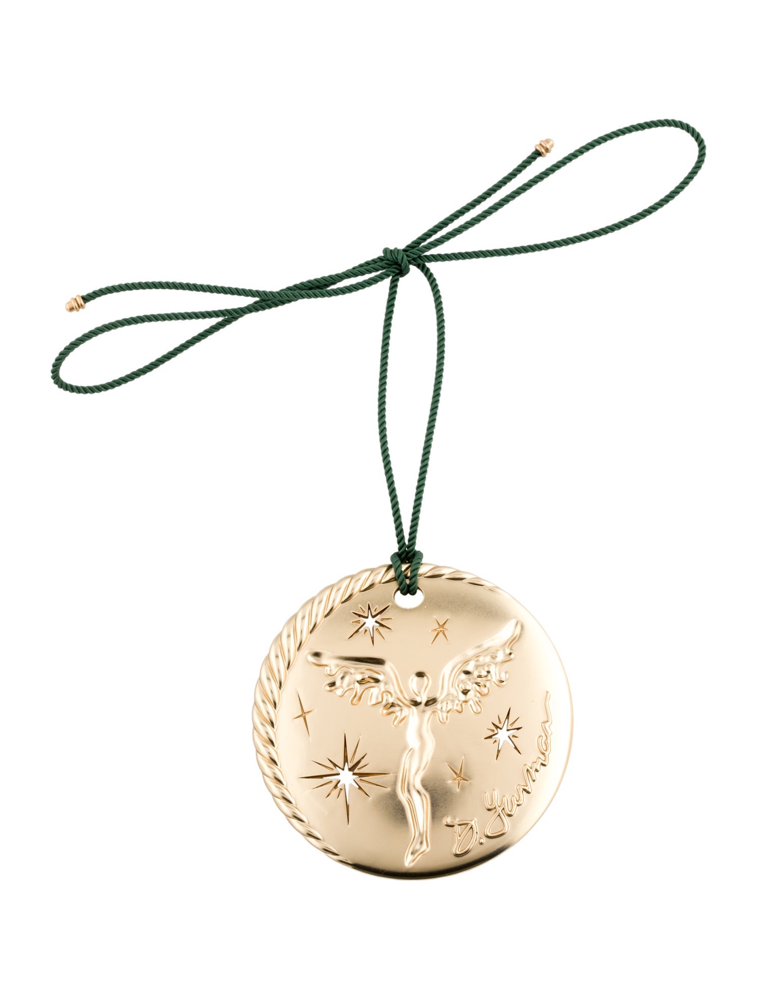 David Yurman Limited-Edition Gold 2025 Angel Ornament