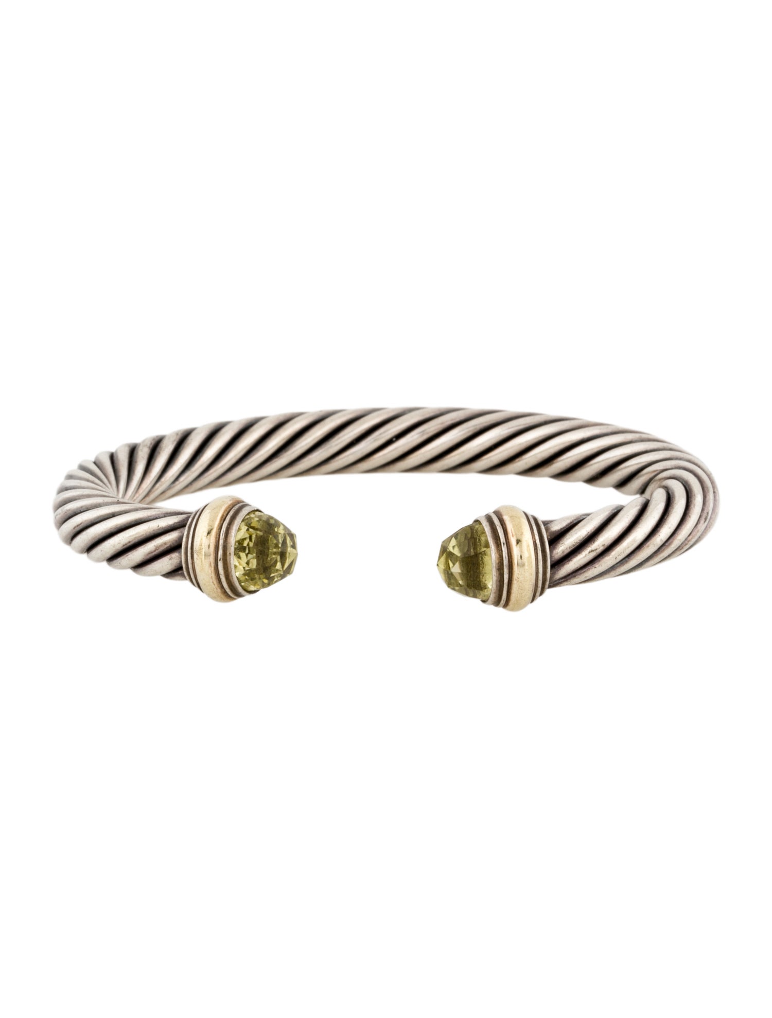 David Yurman Quartz Classic Cable Cuff Bracelet