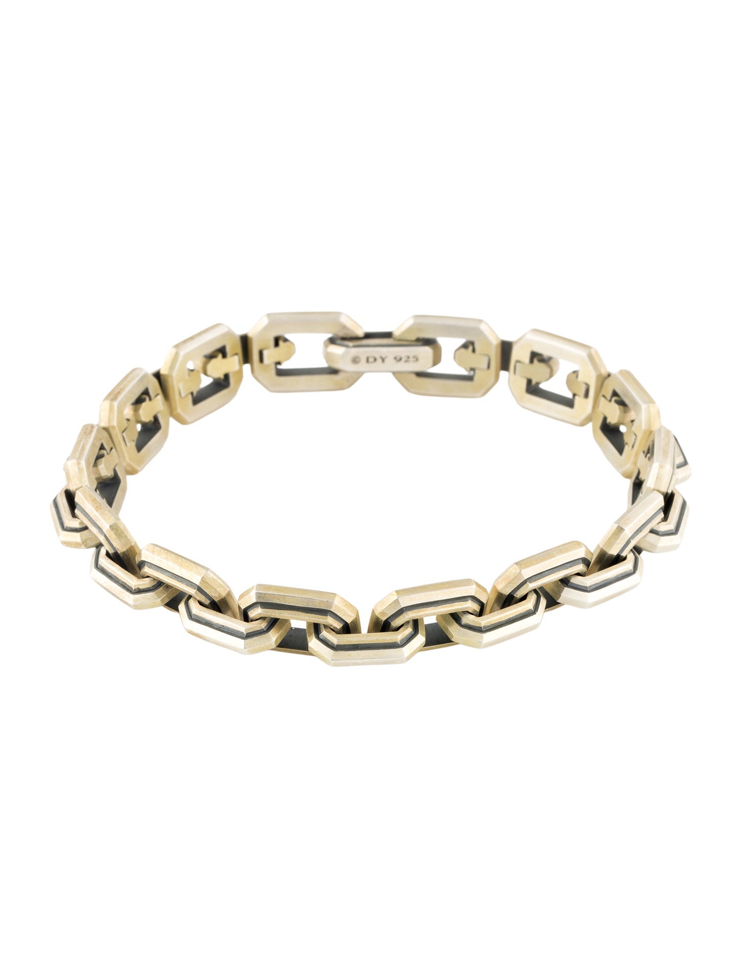 David Yurman Faceted Flat Link Bracelet