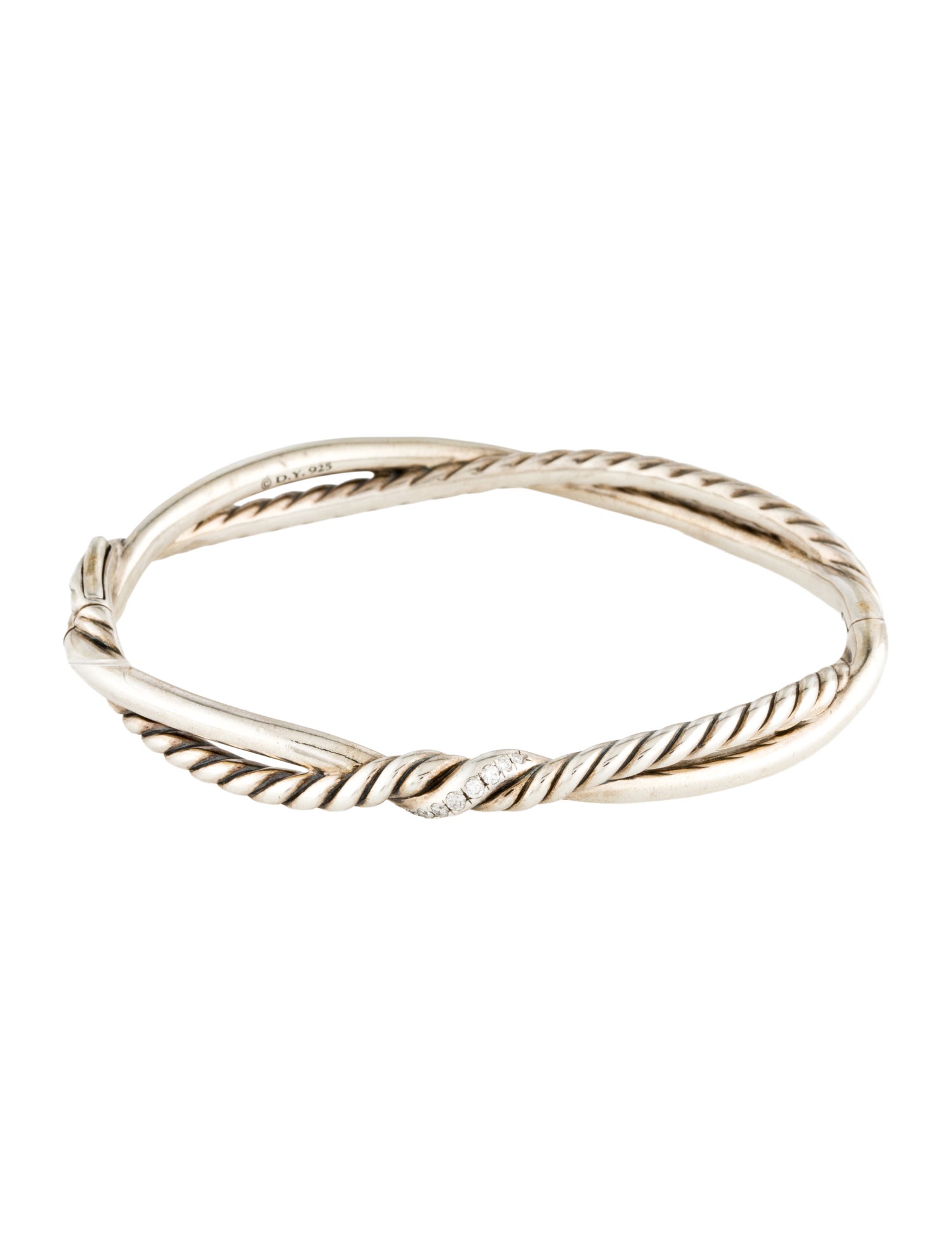 David Yurman Diamond Infinity Bangle Bracelet