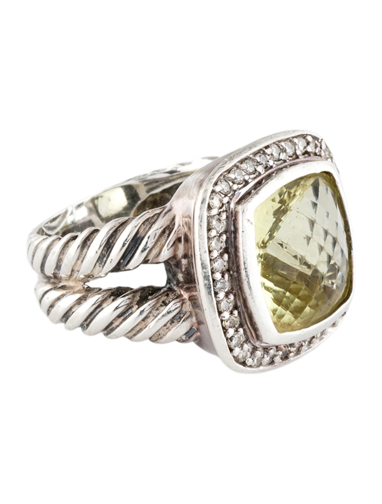 David Yurman Quartz & Diamond Albion Cocktail Ring